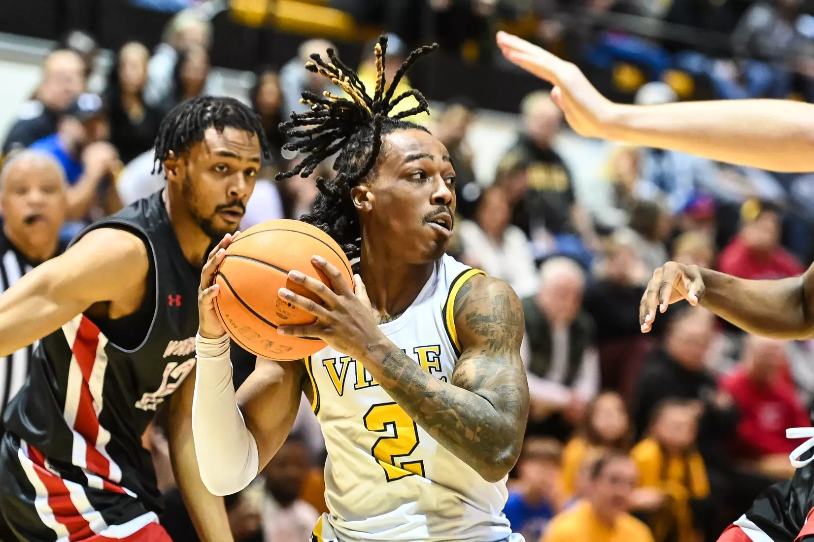 Millersville vs. East Stroudsburg basketball action on Senior Day at Pucillo Gymnasium in Millersville on Saturday, February 24, 2024. Mark Palczewski/Millersville Athletics.