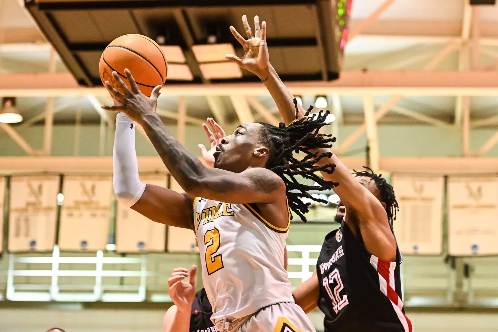 Millersville vs. East Stroudsburg basketball action on Senior Day at Pucillo Gymnasium in Millersville on Saturday, February 24, 2024. Mark Palczewski/Millersville Athletics.