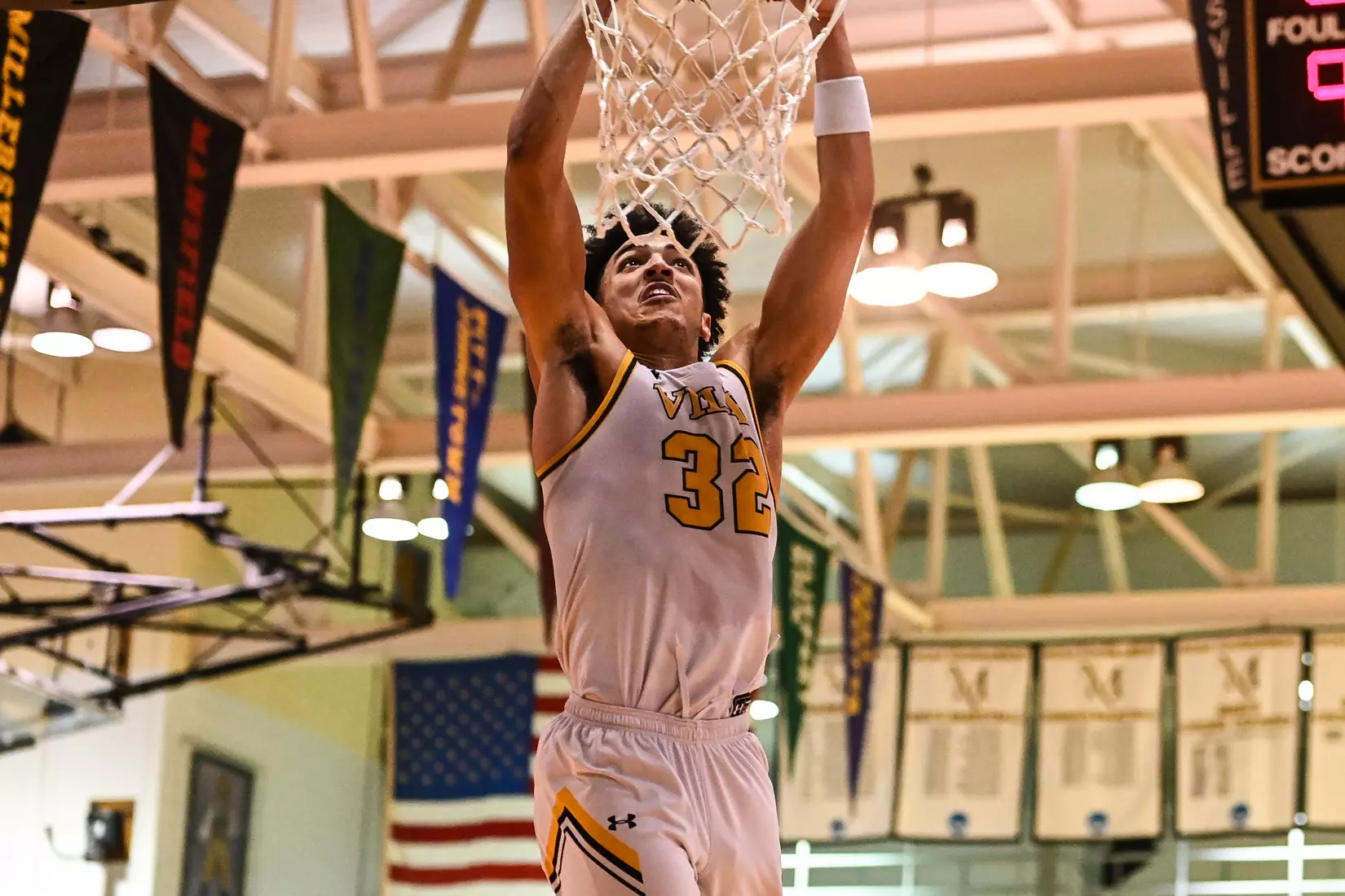 Millersville vs. East Stroudsburg basketball action on Senior Day at Pucillo Gymnasium in Millersville on Saturday, February 24, 2024. Mark Palczewski/Millersville Athletics.