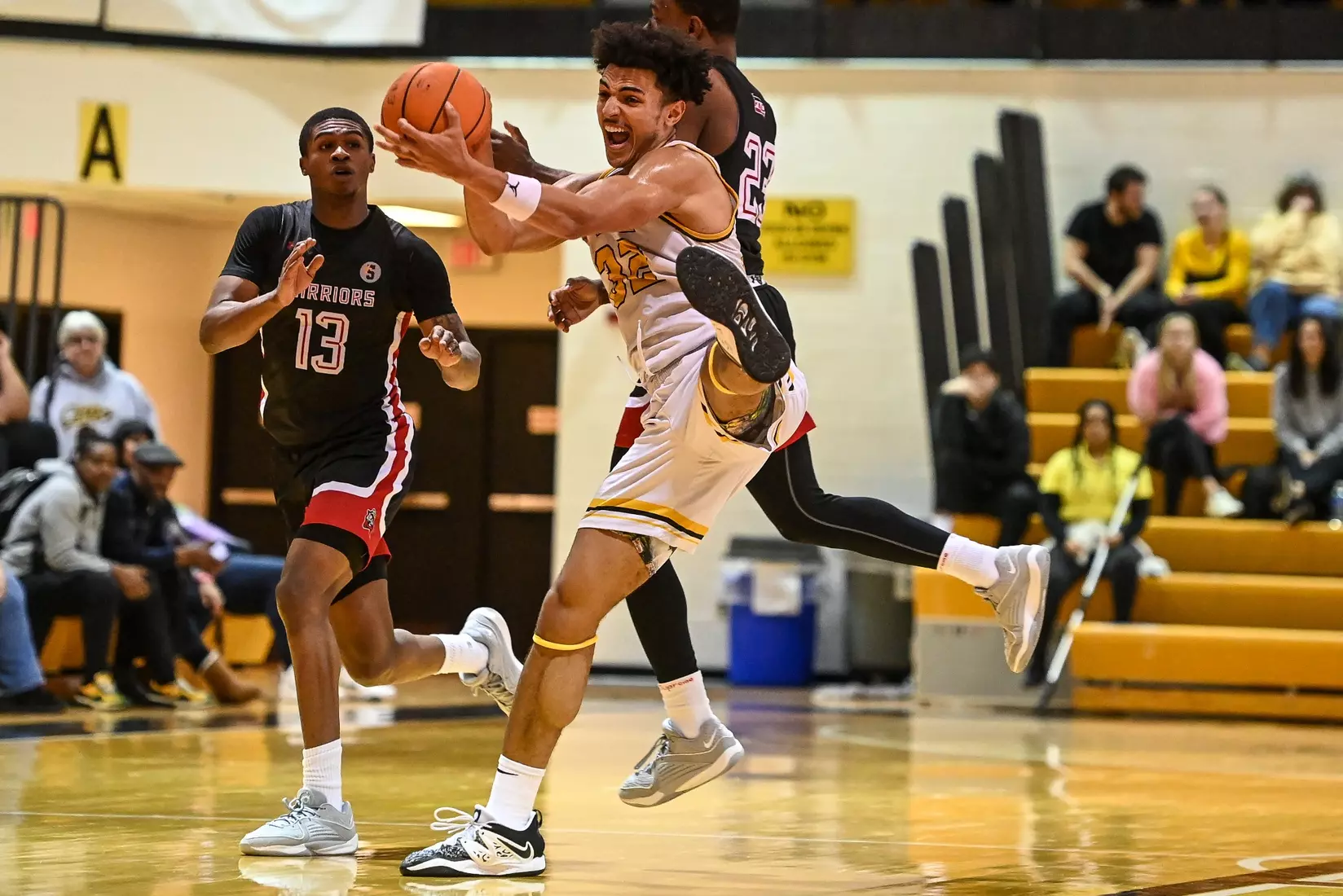 Millersville vs. East Stroudsburg basketball action on Senior Day at Pucillo Gymnasium in Millersville on Saturday, February 24, 2024. Mark Palczewski/Millersville Athletics.