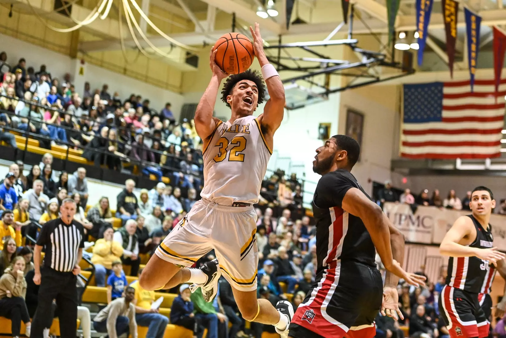 Millersville vs. East Stroudsburg basketball action on Senior Day at Pucillo Gymnasium in Millersville on Saturday, February 24, 2024. Mark Palczewski/Millersville Athletics.
