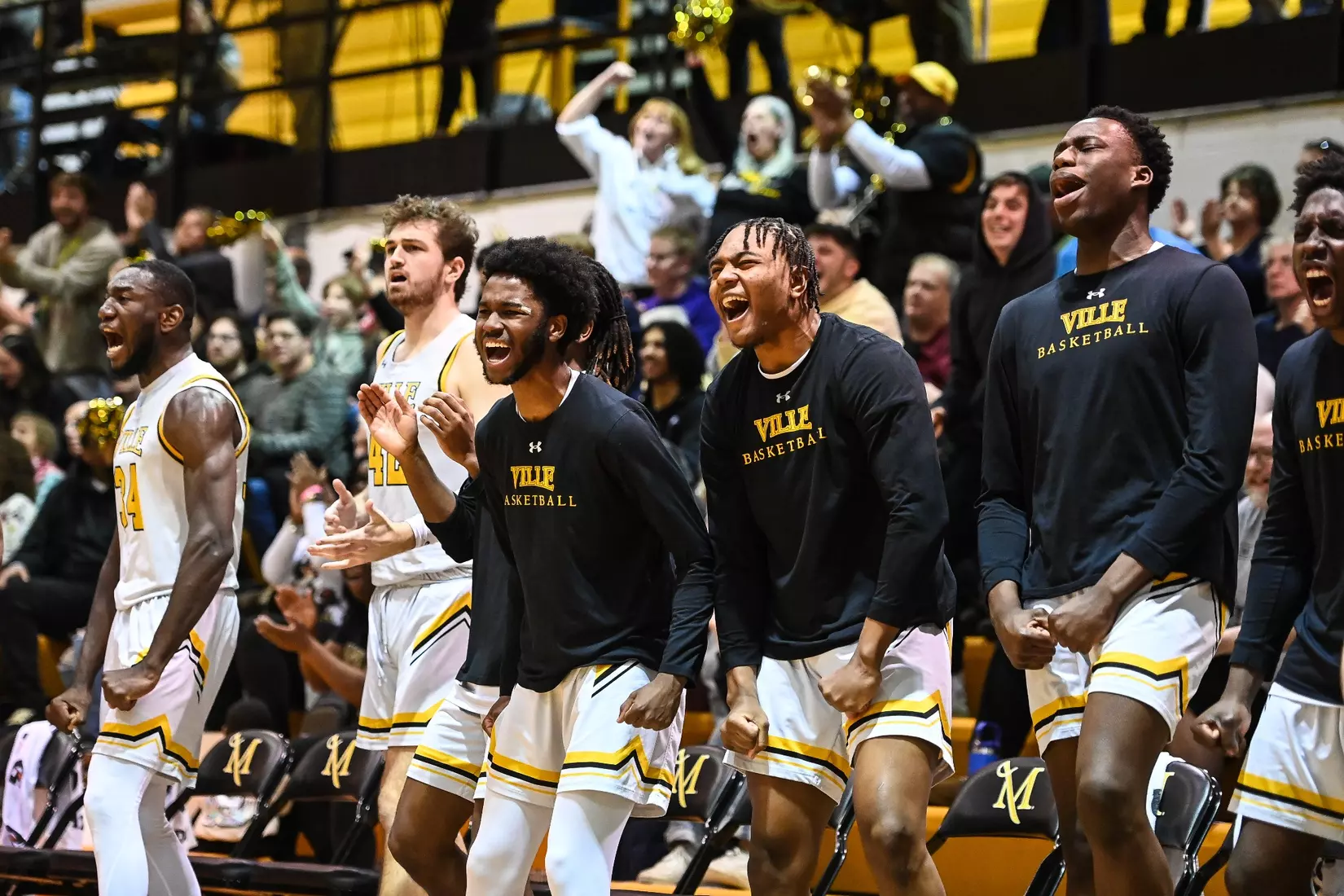 Millersville vs. East Stroudsburg basketball action on Senior Day at Pucillo Gymnasium in Millersville on Saturday, February 24, 2024. Mark Palczewski/Millersville Athletics.