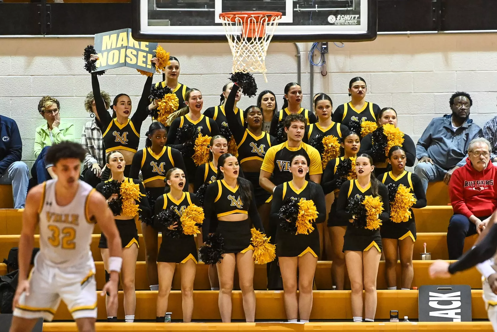 Millersville vs. East Stroudsburg basketball action on Senior Day at Pucillo Gymnasium in Millersville on Saturday, February 24, 2024. Mark Palczewski/Millersville Athletics.
