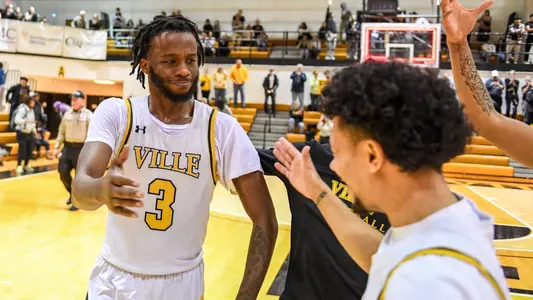 Millersville vs. East Stroudsburg basketball action on Senior Day at Pucillo Gymnasium in Millersville on Saturday, February 24, 2024. Mark Palczewski/Millersville Athletics.