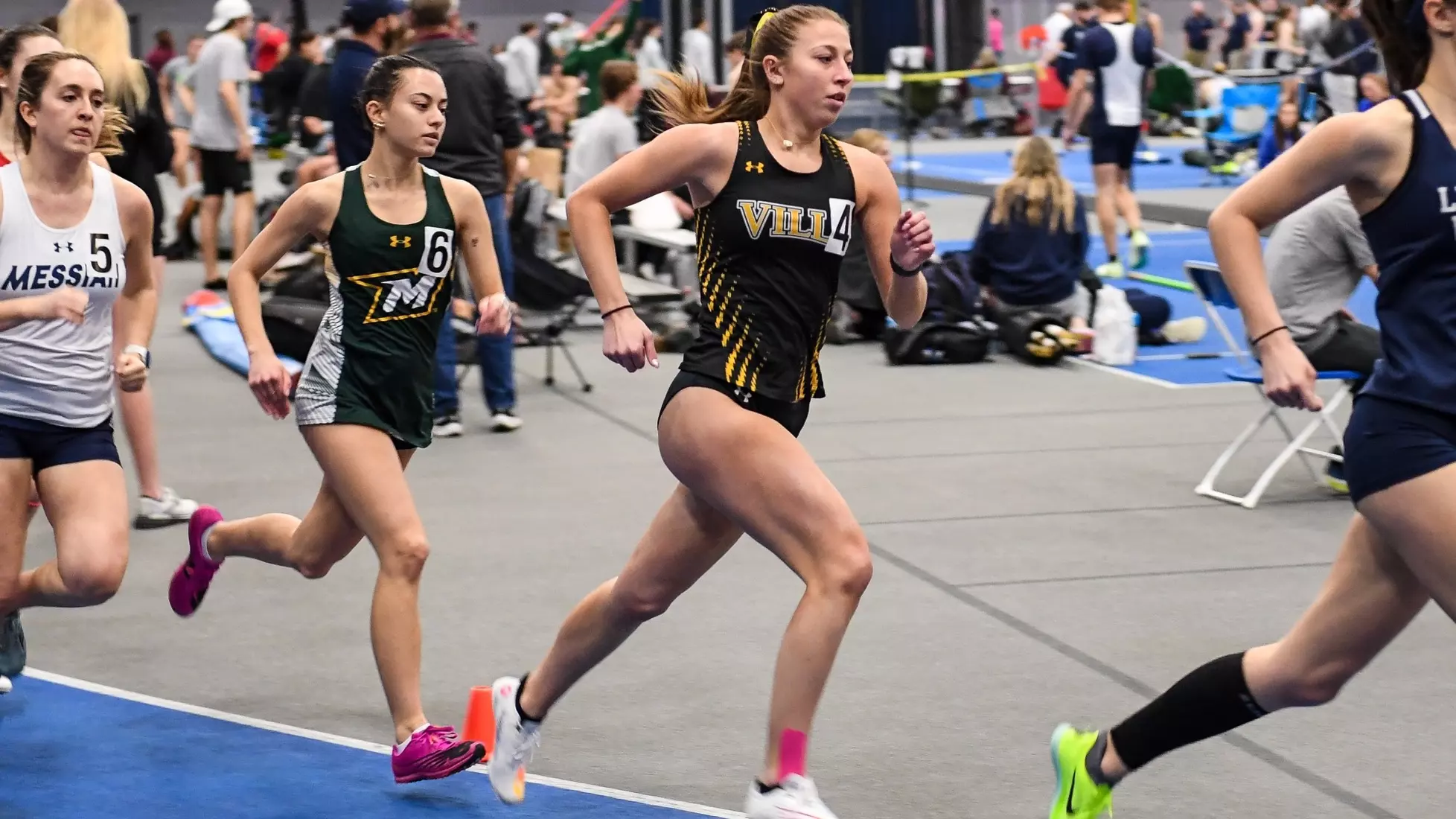 Blue and White Invite indoor track and field meet at Franklin & Marshall College in Lancaster on Friday, February 9, 2024. Mark Palczewski/Millersville Athletics.
