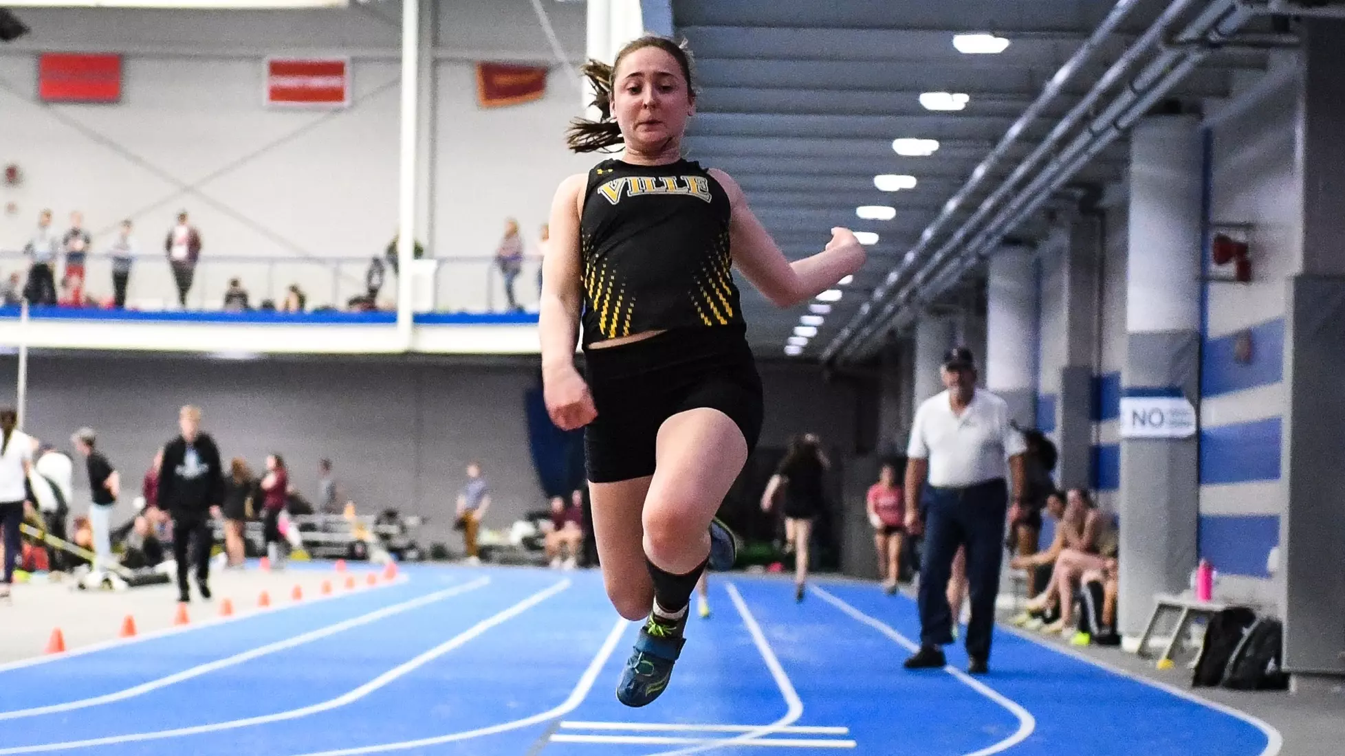 Blue and White Invite indoor track and field meet at Franklin & Marshall College in Lancaster on Friday, February 9, 2024. Mark Palczewski/Millersville Athletics.
