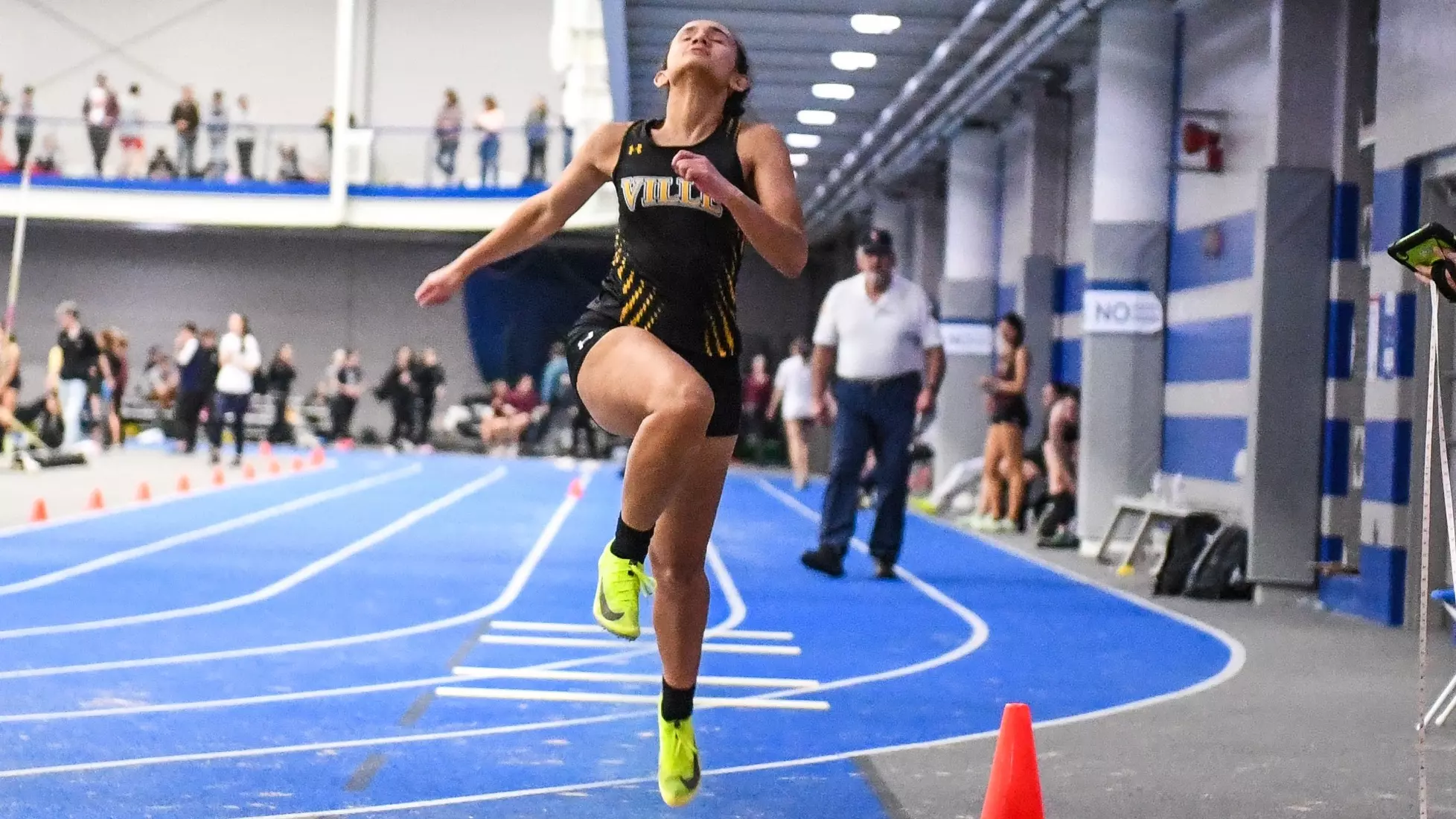 Blue and White Invite indoor track and field meet at Franklin & Marshall College in Lancaster on Friday, February 9, 2024. Mark Palczewski/Millersville Athletics.
