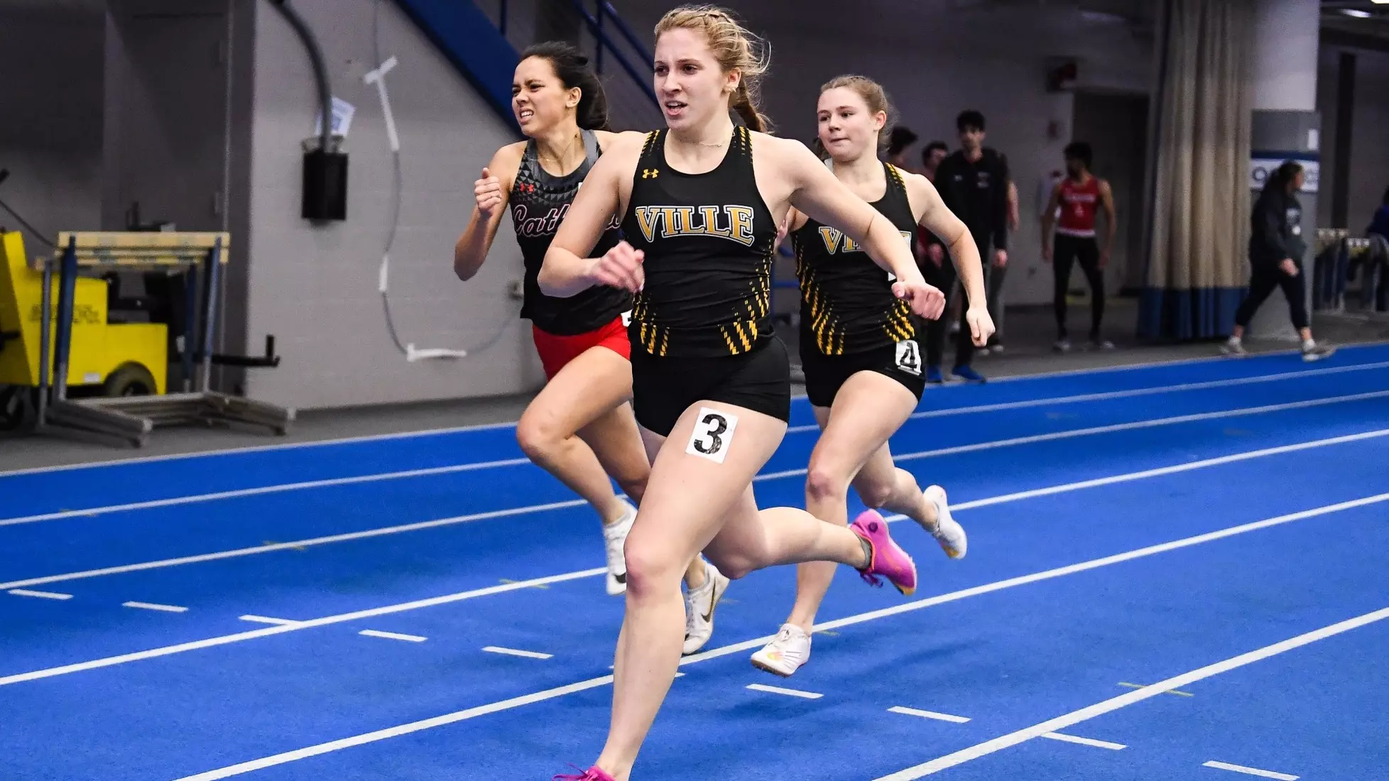 Blue and White Invite indoor track and field meet at Franklin & Marshall College in Lancaster on Friday, February 9, 2024. Mark Palczewski/Millersville Athletics.