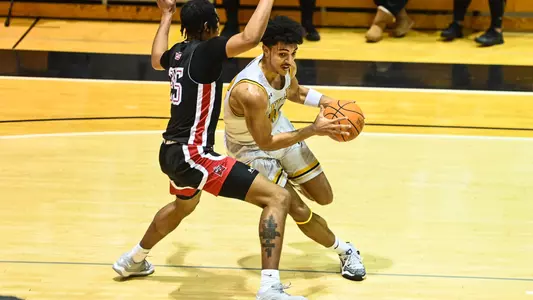 Millersville vs. East Stroudsburg basketball action on Senior Day at Pucillo Gymnasium in Millersville on Saturday, February 24, 2024. Mark Palczewski/Millersville Athletics.