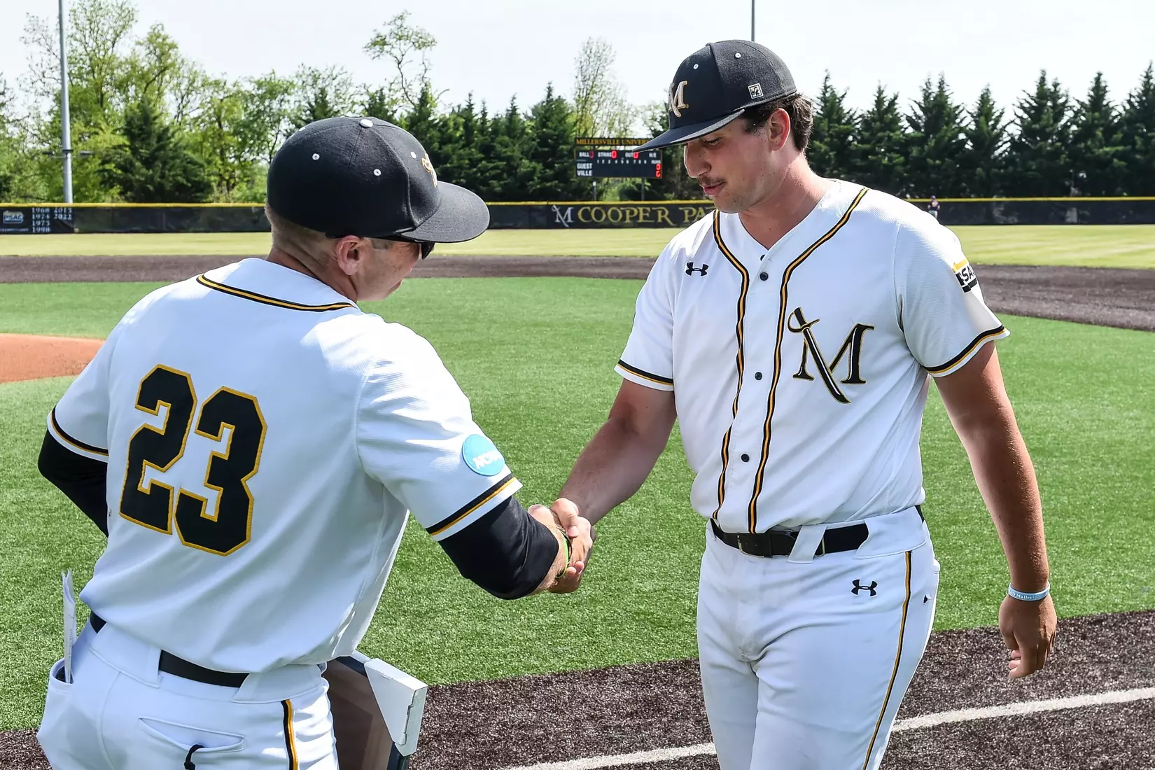 Millersville vs. West Chester in game 1 of a baseball doubleheader at Cooper Park in Millersville on Friday, May 3, 2024. Mark Palczewski/Millersville Athletics.
