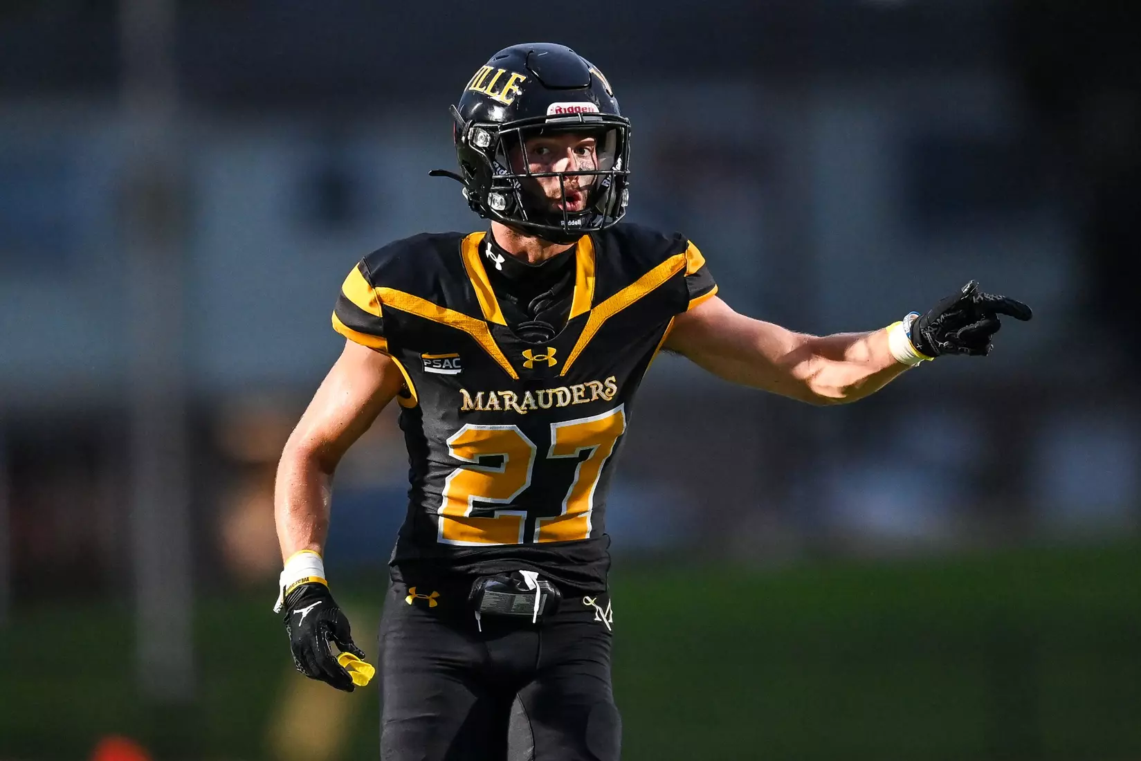 Millersville vs. Clarion football action at Biemesderfer Stadium in Millersville on Thursday, August 29, 2024. Mark Palczewski Photo.