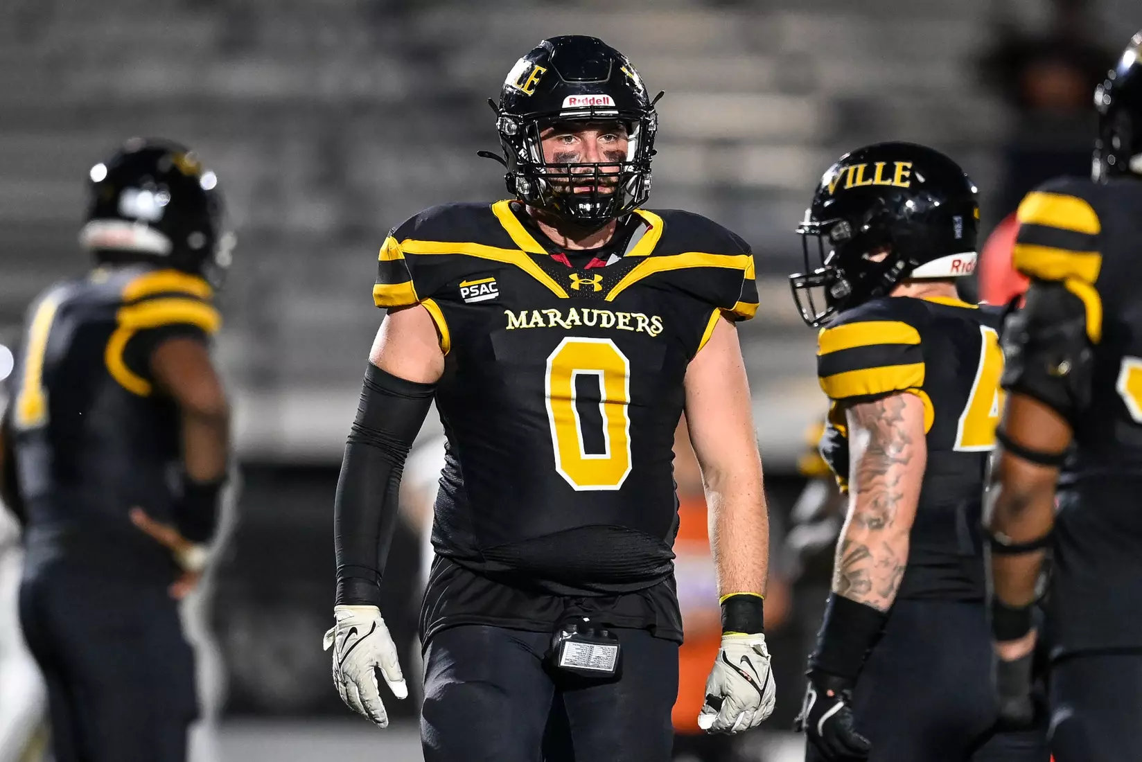 Millersville vs. Clarion football action at Biemesderfer Stadium in Millersville on Thursday, August 29, 2024. Mark Palczewski Photo.