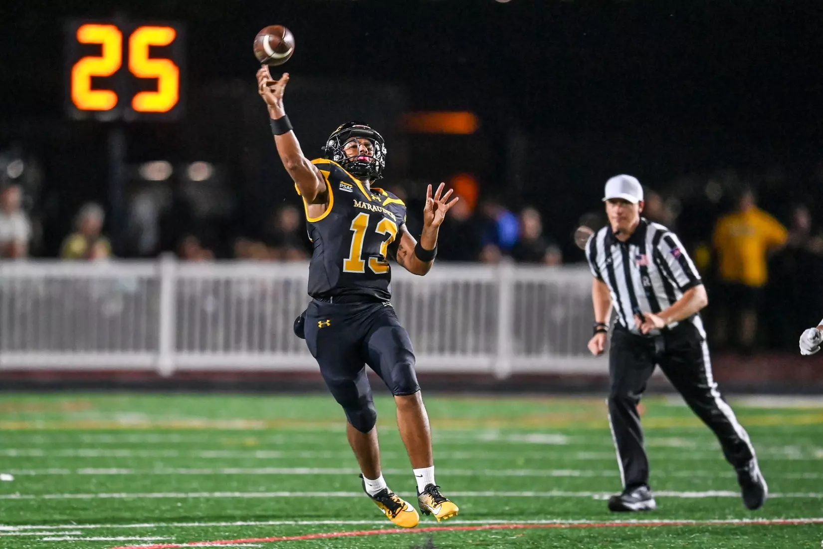 Millersville vs. Clarion football action at Biemesderfer Stadium in Millersville on Thursday, August 29, 2024. Mark Palczewski Photo.