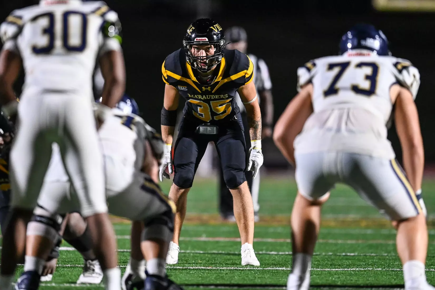 Millersville vs. Clarion football action at Biemesderfer Stadium in Millersville on Thursday, August 29, 2024. Mark Palczewski Photo.