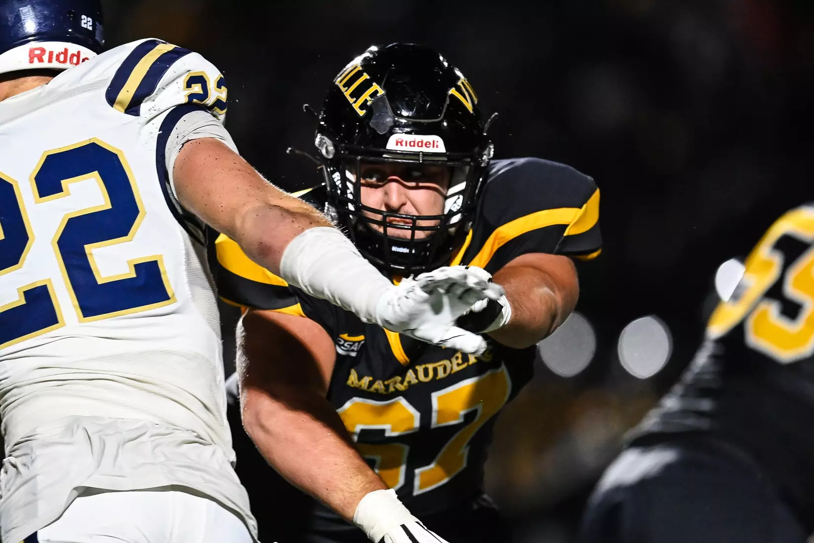 Millersville vs. Clarion football action at Biemesderfer Stadium in Millersville on Thursday, August 29, 2024. Mark Palczewski Photo.