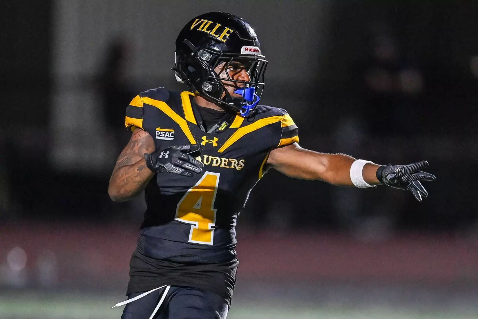 Millersville vs. Clarion football action at Biemesderfer Stadium in Millersville on Thursday, August 29, 2024. Mark Palczewski Photo.
