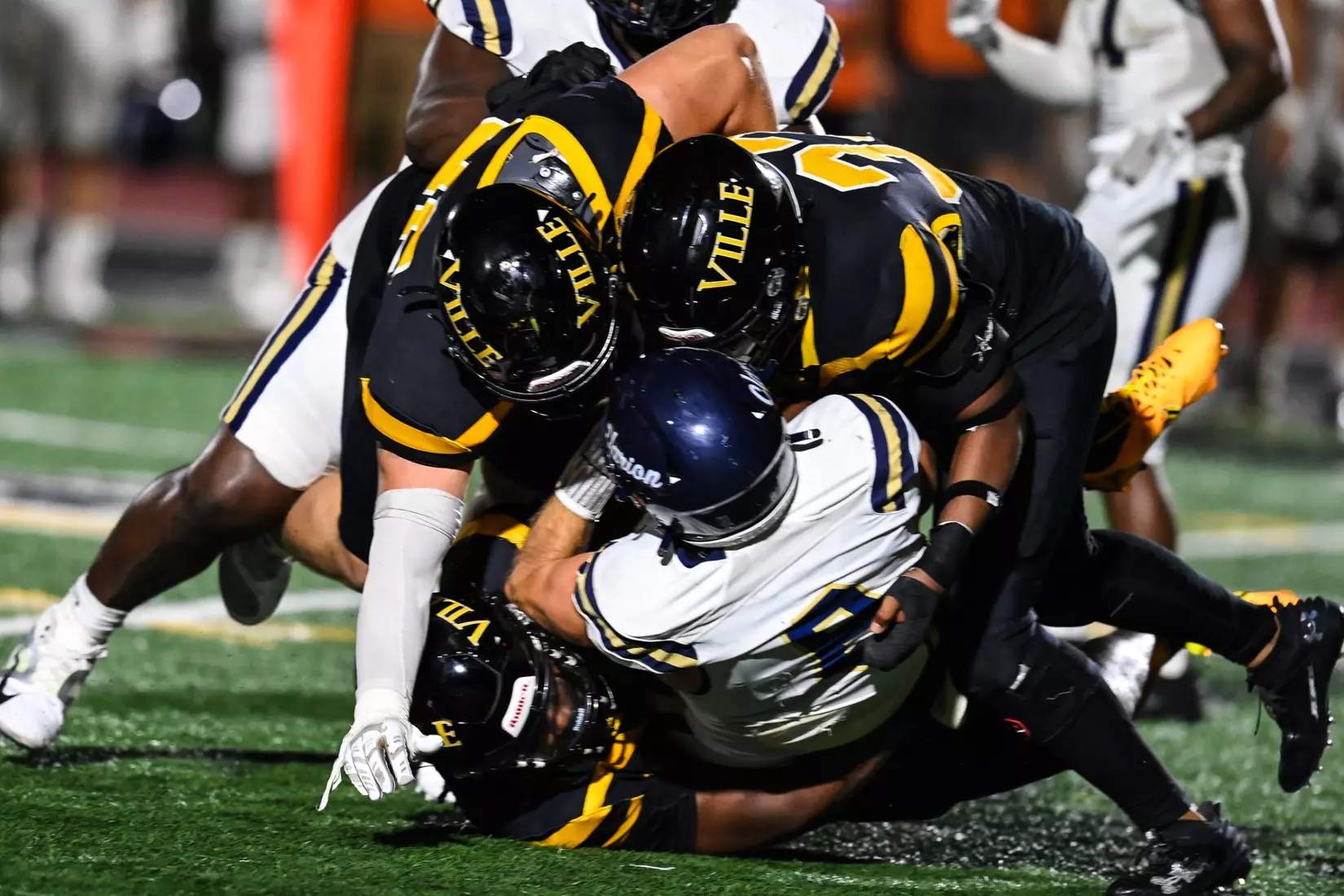 Millersville vs. Clarion football action at Biemesderfer Stadium in Millersville on Thursday, August 29, 2024. Mark Palczewski Photo.