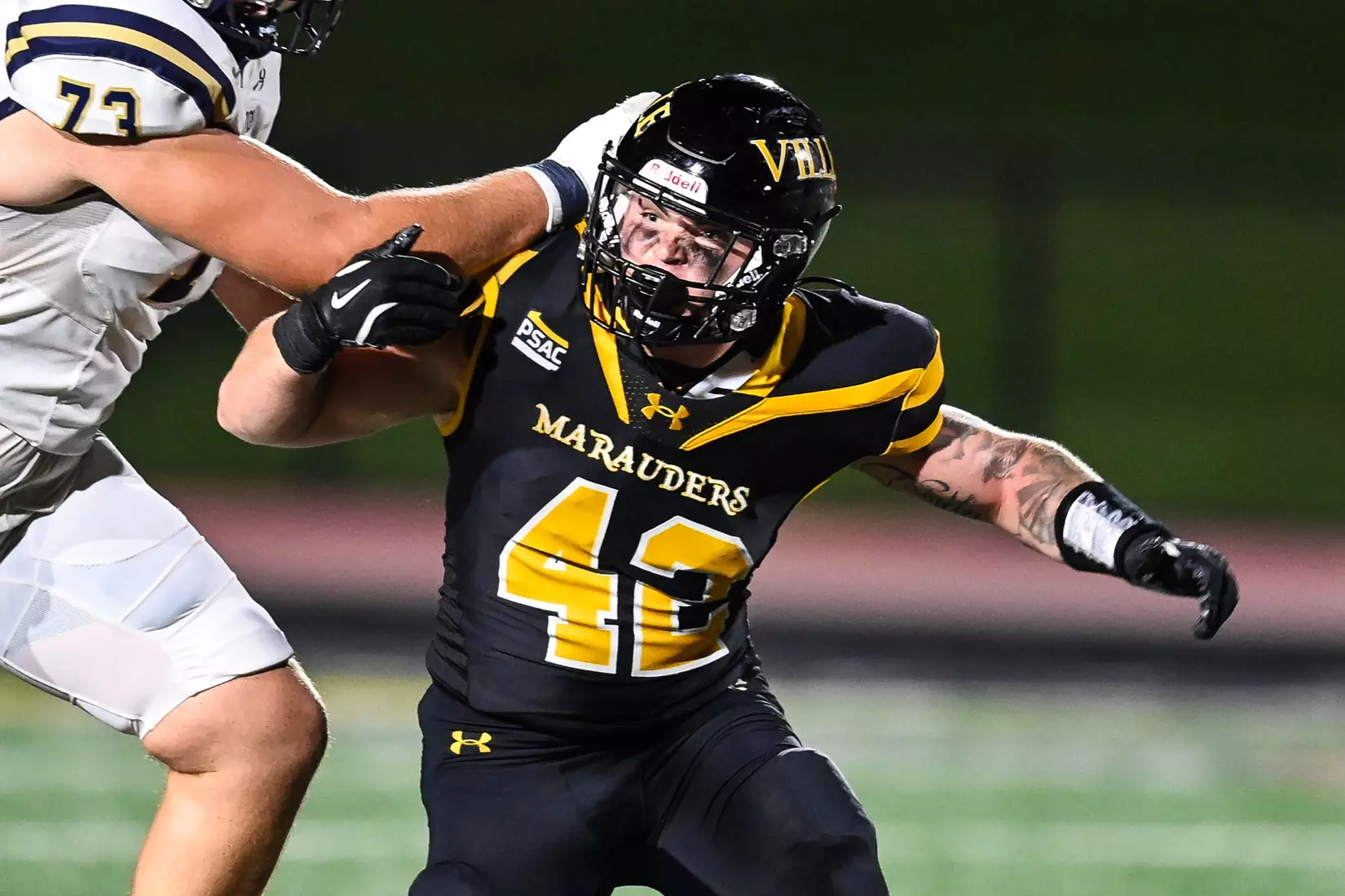 Millersville vs. Clarion football action at Biemesderfer Stadium in Millersville on Thursday, August 29, 2024. Mark Palczewski Photo.