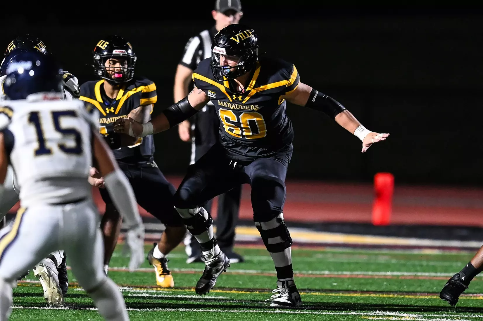 Millersville vs. Clarion football action at Biemesderfer Stadium in Millersville on Thursday, August 29, 2024. Mark Palczewski Photo.