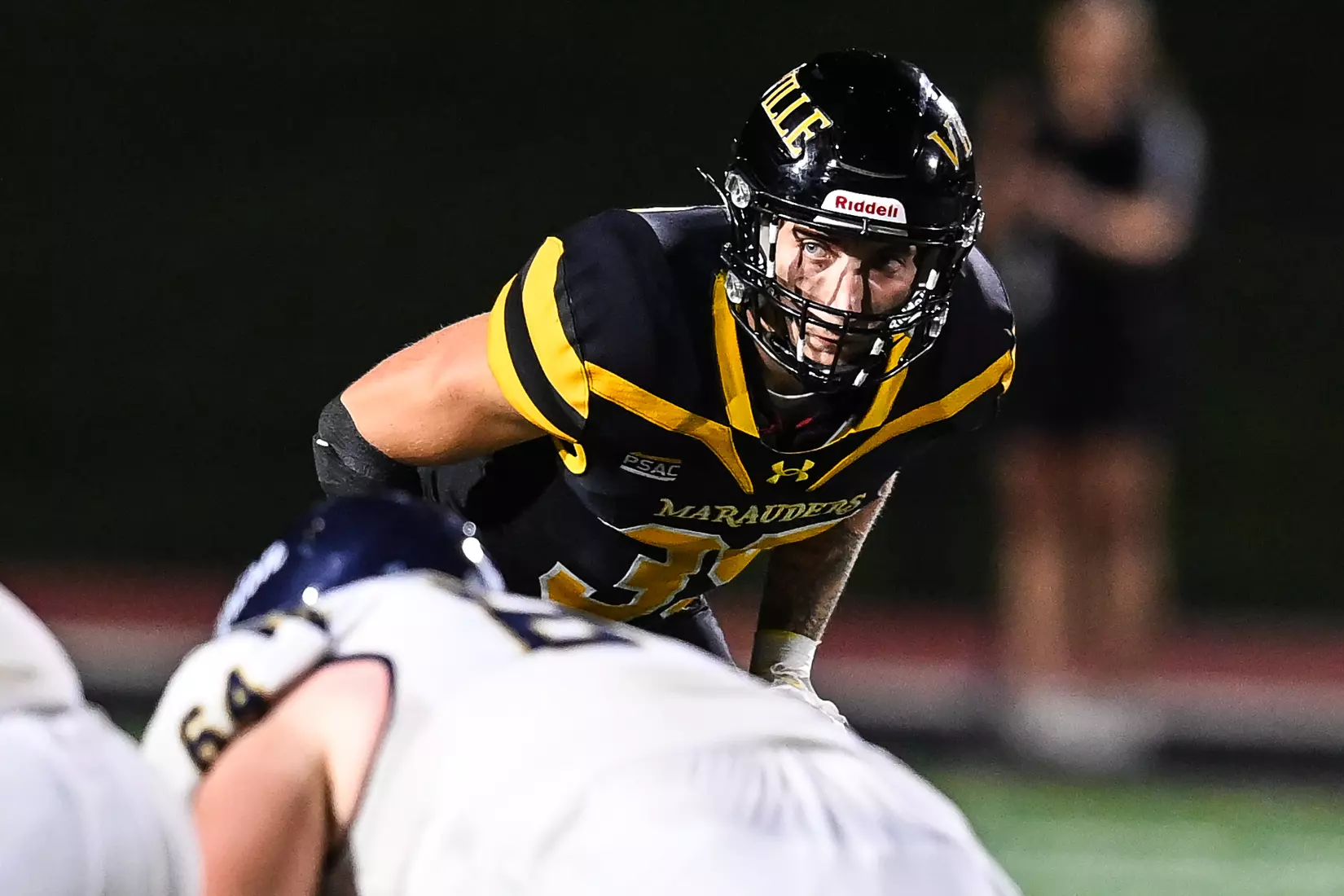 Millersville vs. Clarion football action at Biemesderfer Stadium in Millersville on Thursday, August 29, 2024. Mark Palczewski Photo.