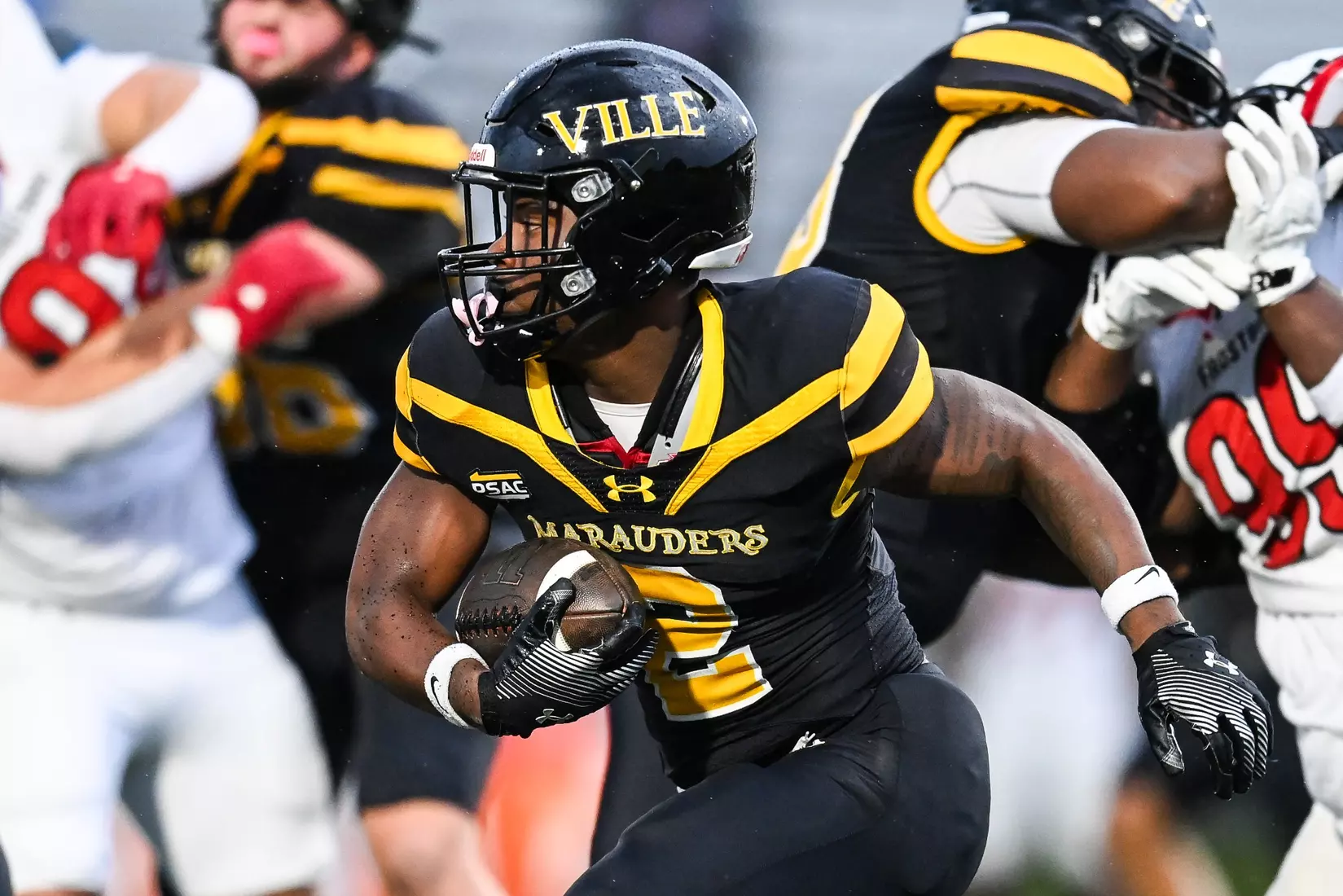 Millersville vs. Frostburg in NCAA Division II football action at Biemesderfer Stadium in Millersville on Thursday, September 4, 2025. Mark Palczewski Photo.