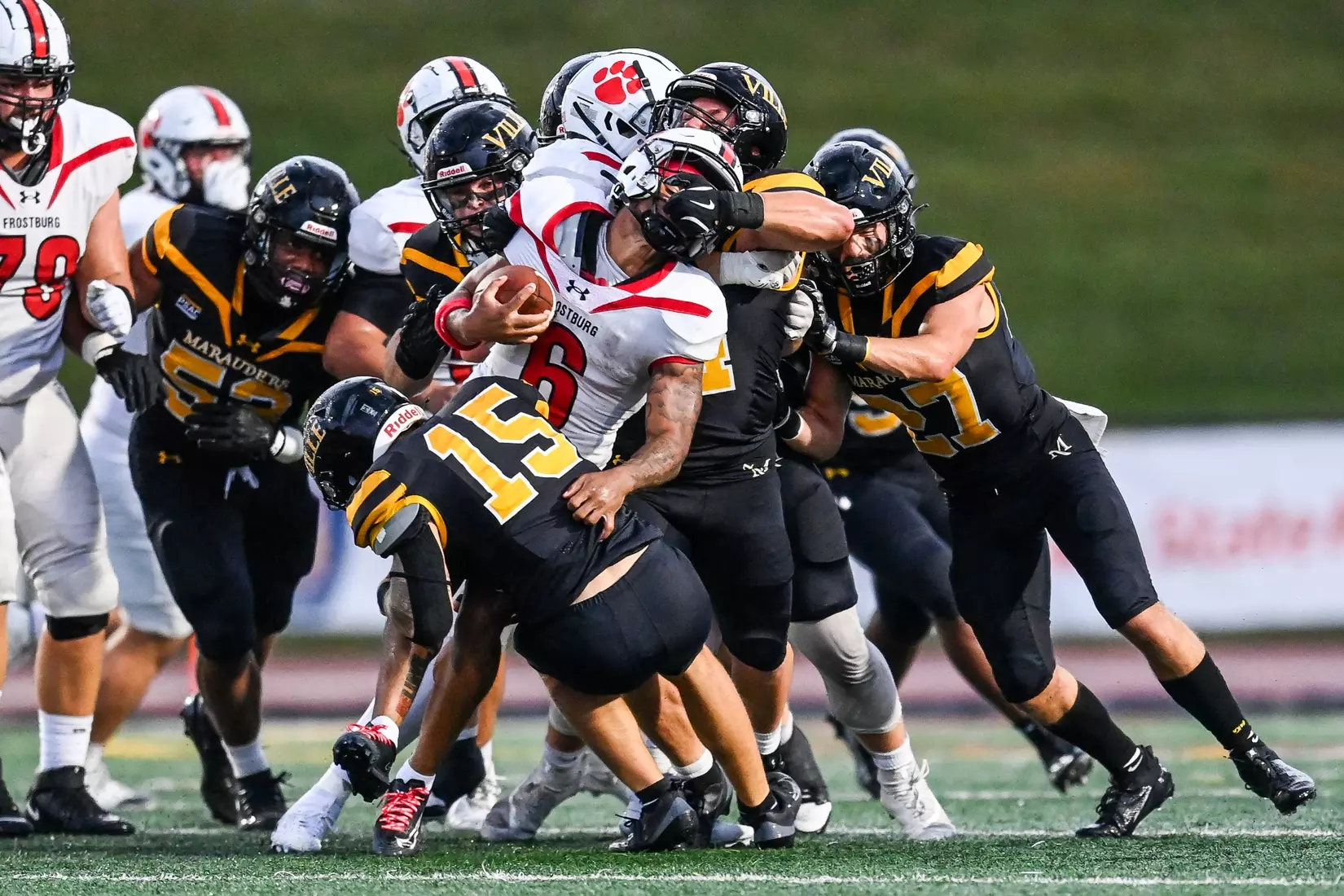 Millersville vs. Frostburg in NCAA Division II football action at Biemesderfer Stadium in Millersville on Thursday, September 4, 2025. Mark Palczewski Photo.