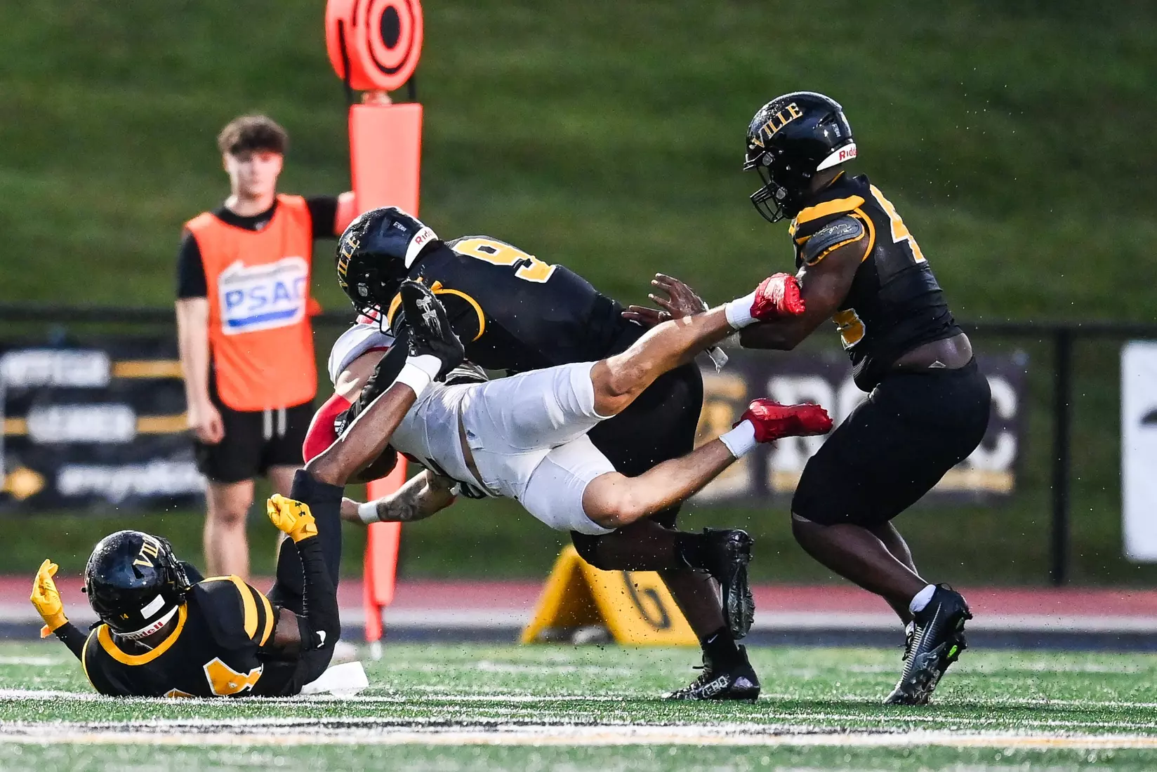 Millersville vs. Frostburg in NCAA Division II football action at Biemesderfer Stadium in Millersville on Thursday, September 4, 2025. Mark Palczewski Photo.