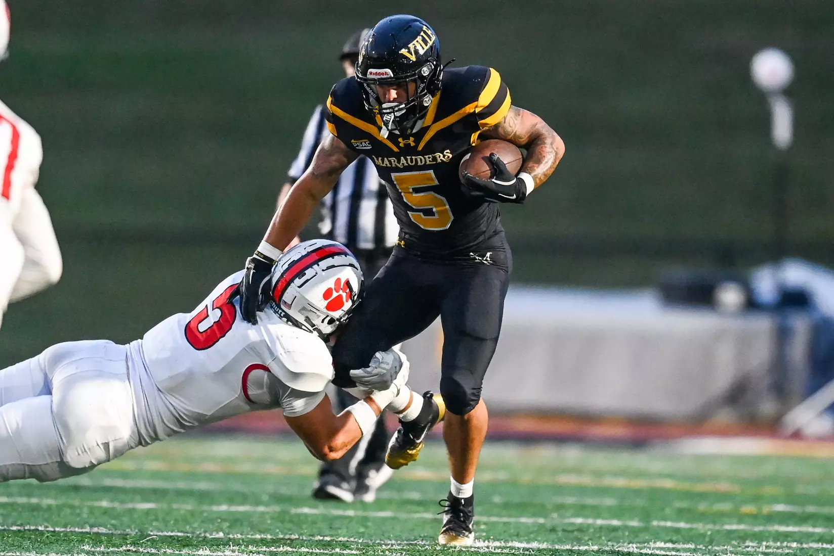 Millersville vs. Frostburg in NCAA Division II football action at Biemesderfer Stadium in Millersville on Thursday, September 4, 2025. Mark Palczewski Photo.