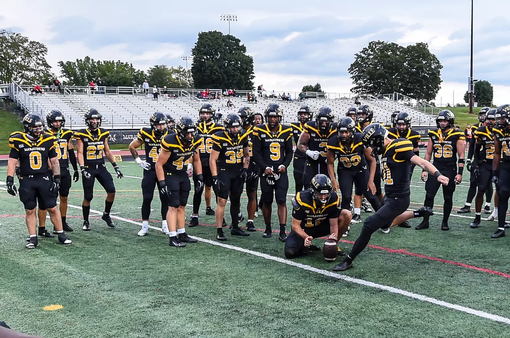 Millersville vs. Frostburg in NCAA Division II football action at Biemesderfer Stadium in Millersville on Thursday, September 4, 2025. Mark Palczewski Photo.