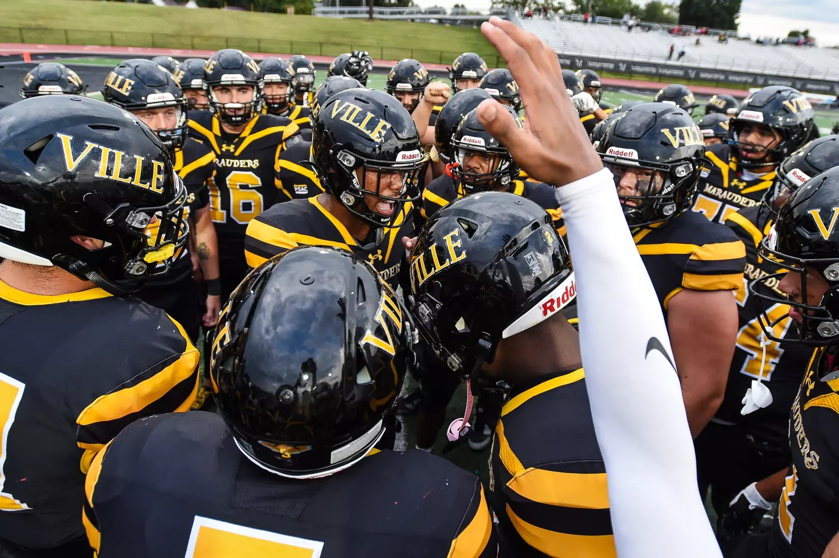 Millersville vs. Frostburg in NCAA Division II football action at Biemesderfer Stadium in Millersville on Thursday, September 4, 2025. Mark Palczewski Photo.