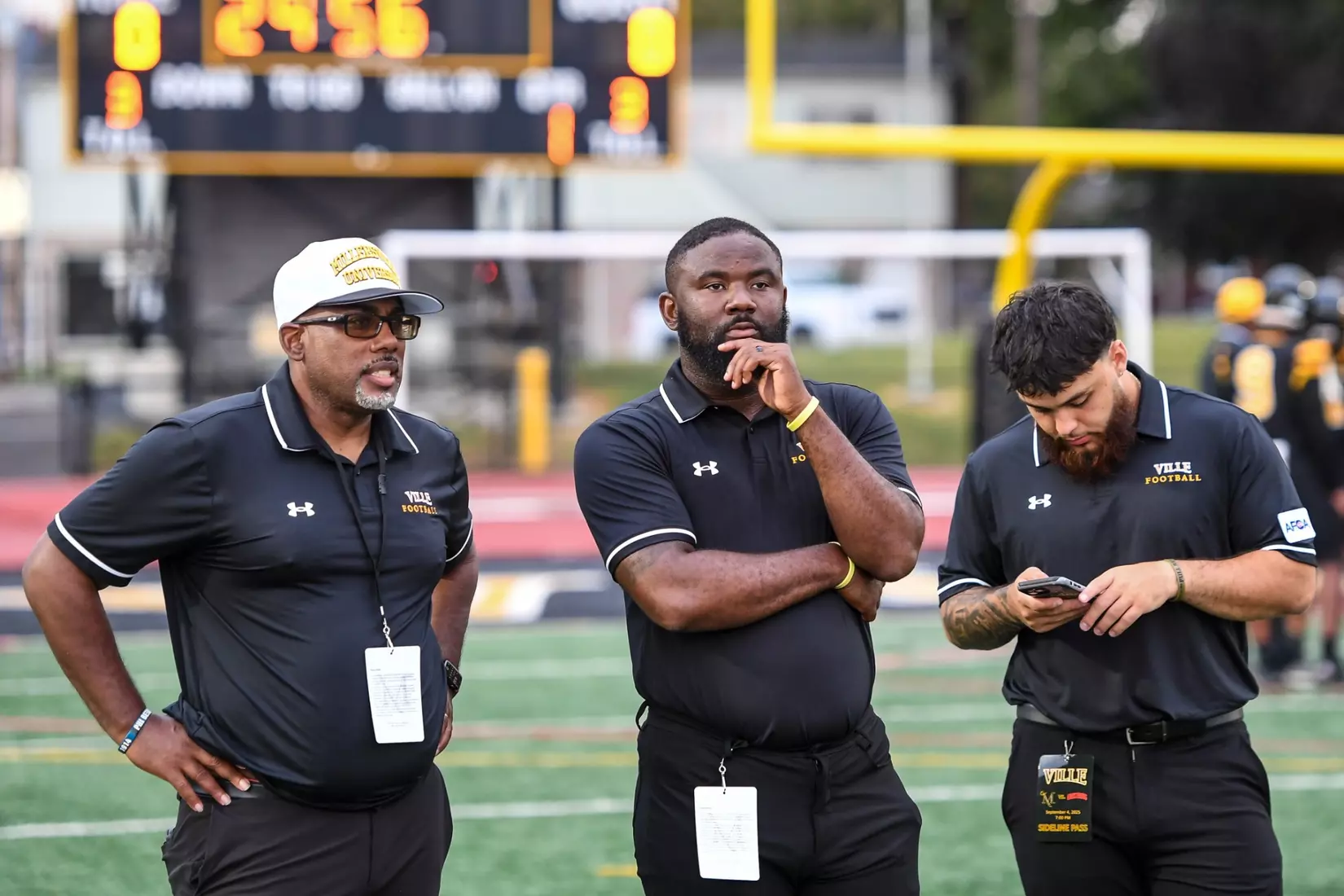 Millersville vs. Frostburg in NCAA Division II football action at Biemesderfer Stadium in Millersville on Thursday, September 4, 2025. Mark Palczewski Photo.