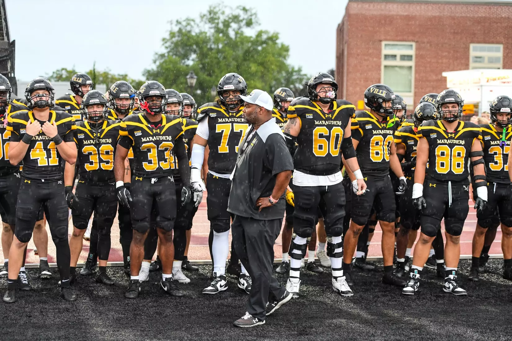 Millersville vs. Frostburg in NCAA Division II football action at Biemesderfer Stadium in Millersville on Thursday, September 4, 2025. Mark Palczewski Photo.