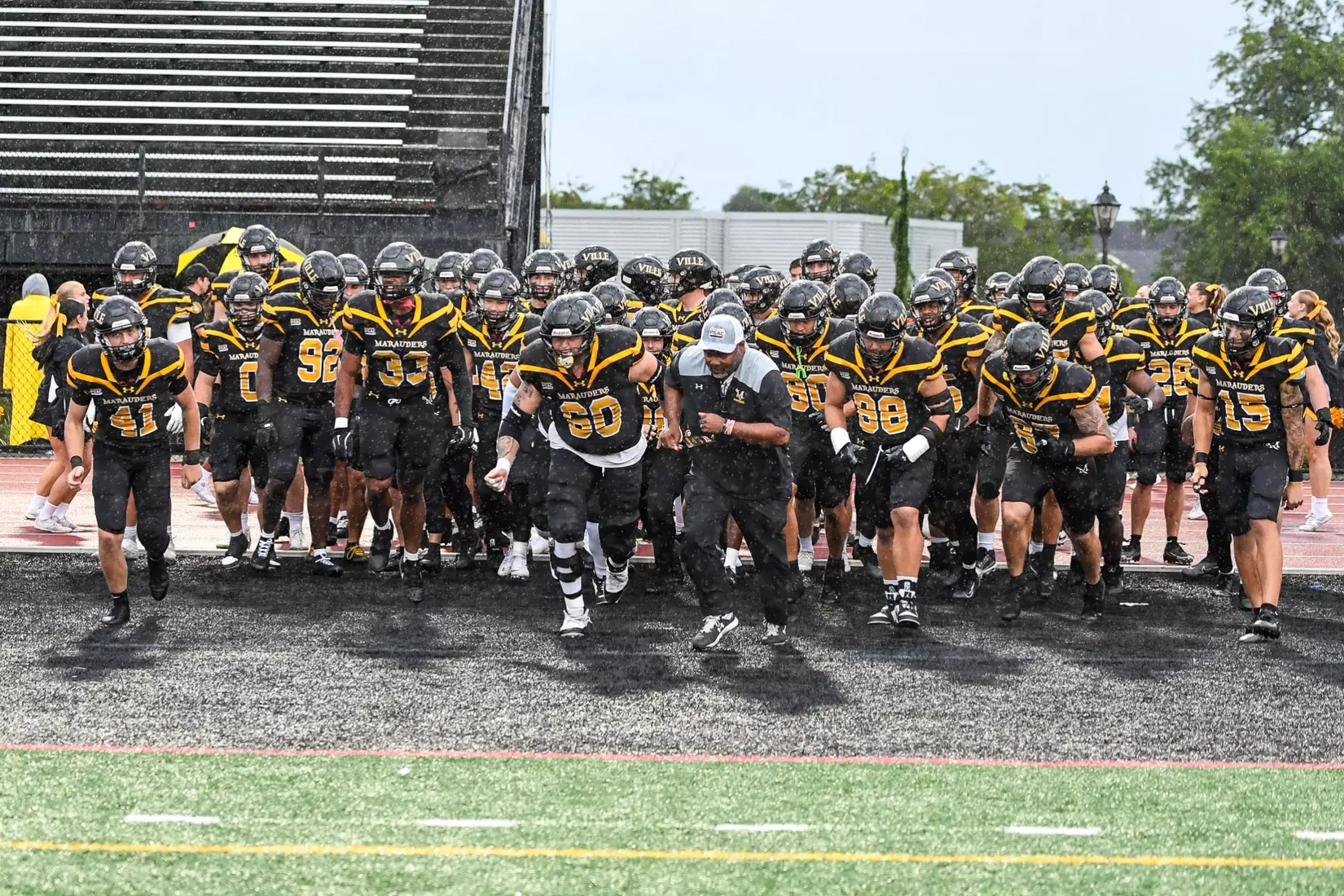 Millersville vs. Frostburg in NCAA Division II football action at Biemesderfer Stadium in Millersville on Thursday, September 4, 2025. Mark Palczewski Photo.