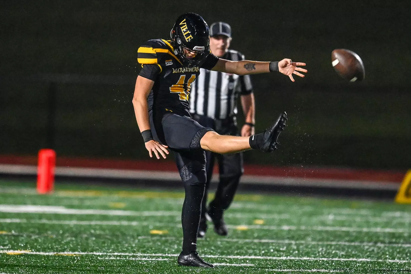 Millersville vs. Frostburg in NCAA Division II football action at Biemesderfer Stadium in Millersville on Thursday, September 4, 2025. Mark Palczewski Photo.