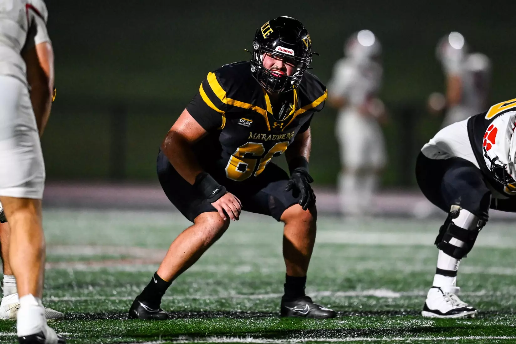 Millersville vs. Frostburg in NCAA Division II football action at Biemesderfer Stadium in Millersville on Thursday, September 4, 2025. Mark Palczewski Photo.