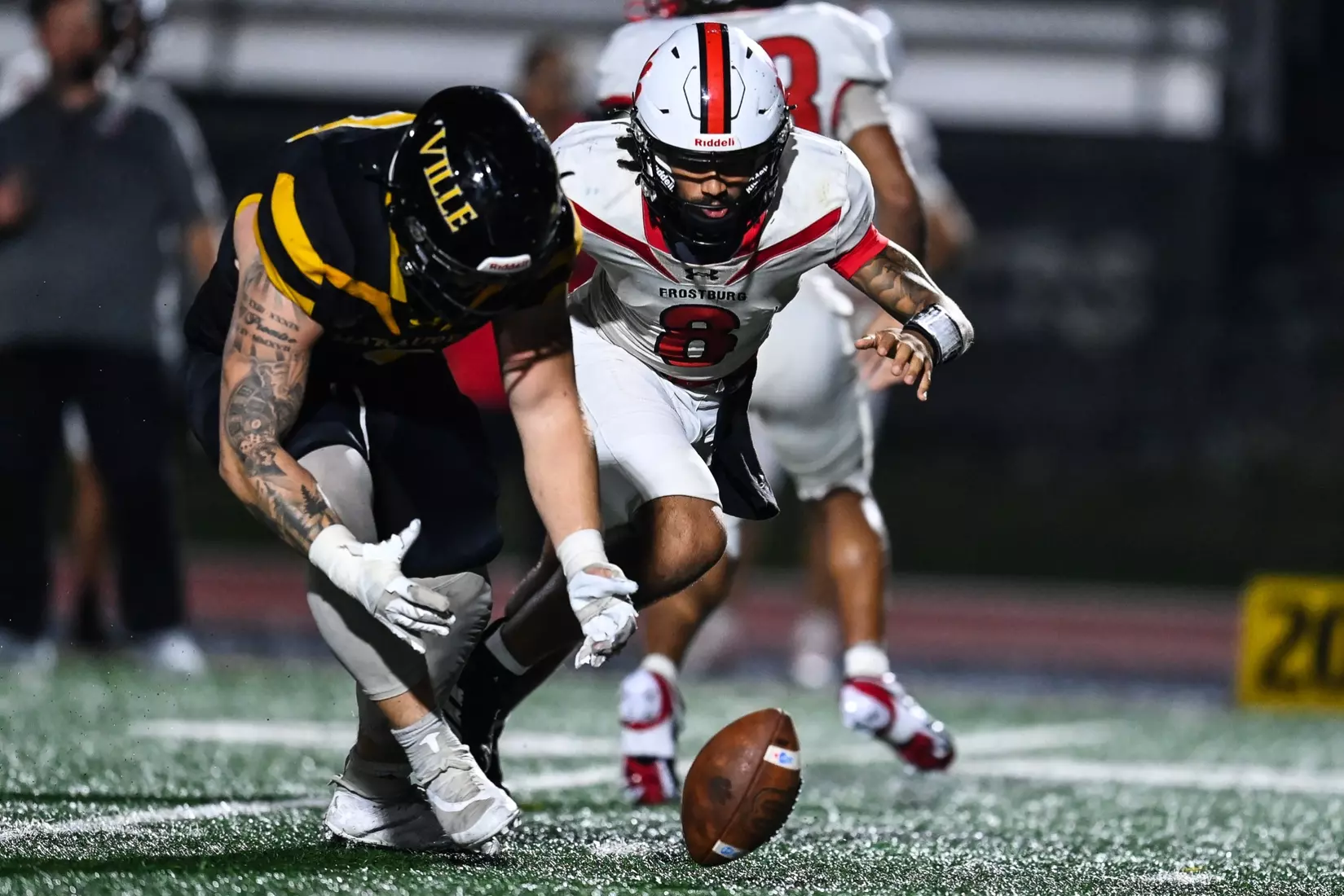 Millersville vs. Frostburg in NCAA Division II football action at Biemesderfer Stadium in Millersville on Thursday, September 4, 2025. Mark Palczewski Photo.