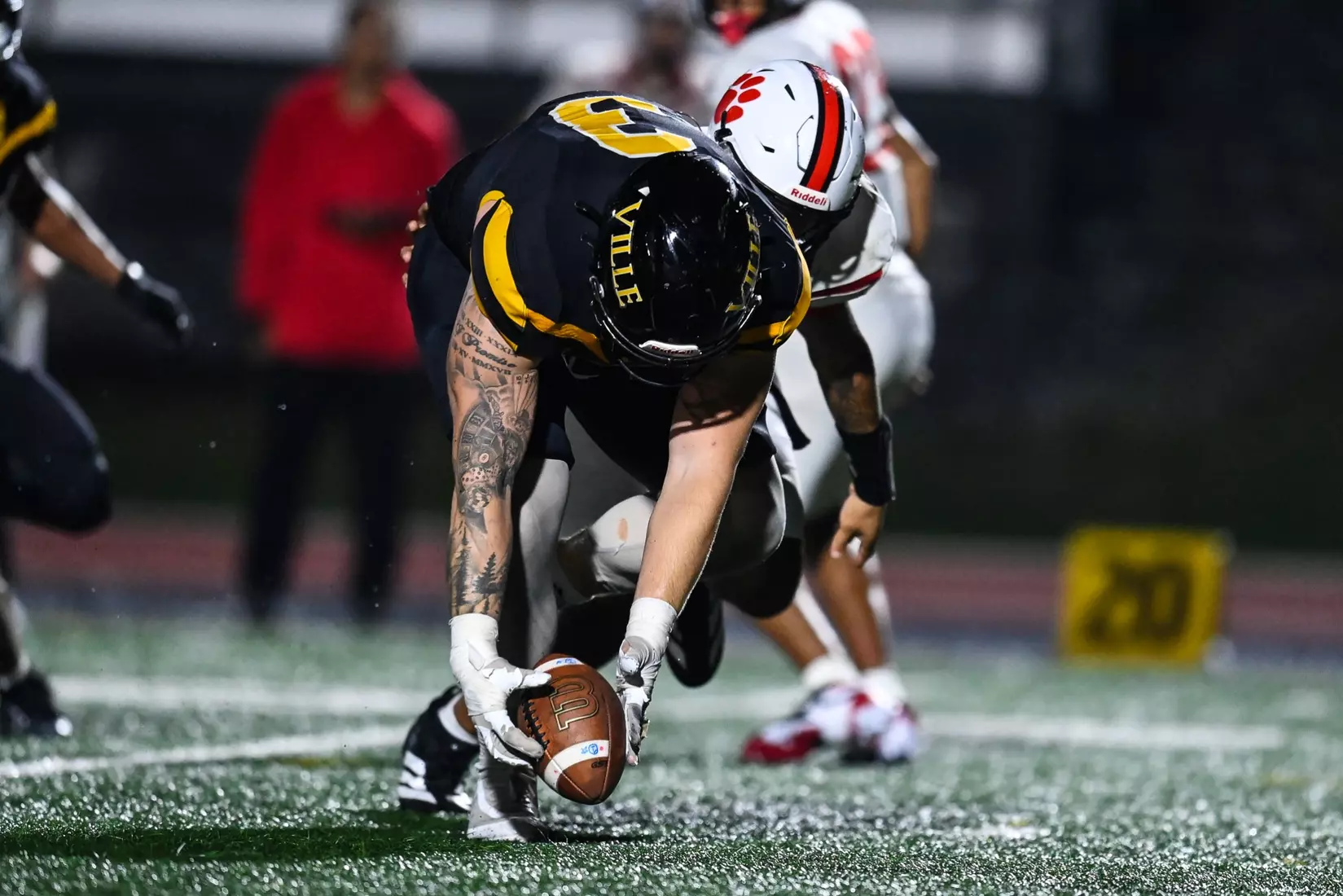 Millersville vs. Frostburg in NCAA Division II football action at Biemesderfer Stadium in Millersville on Thursday, September 4, 2025. Mark Palczewski Photo.