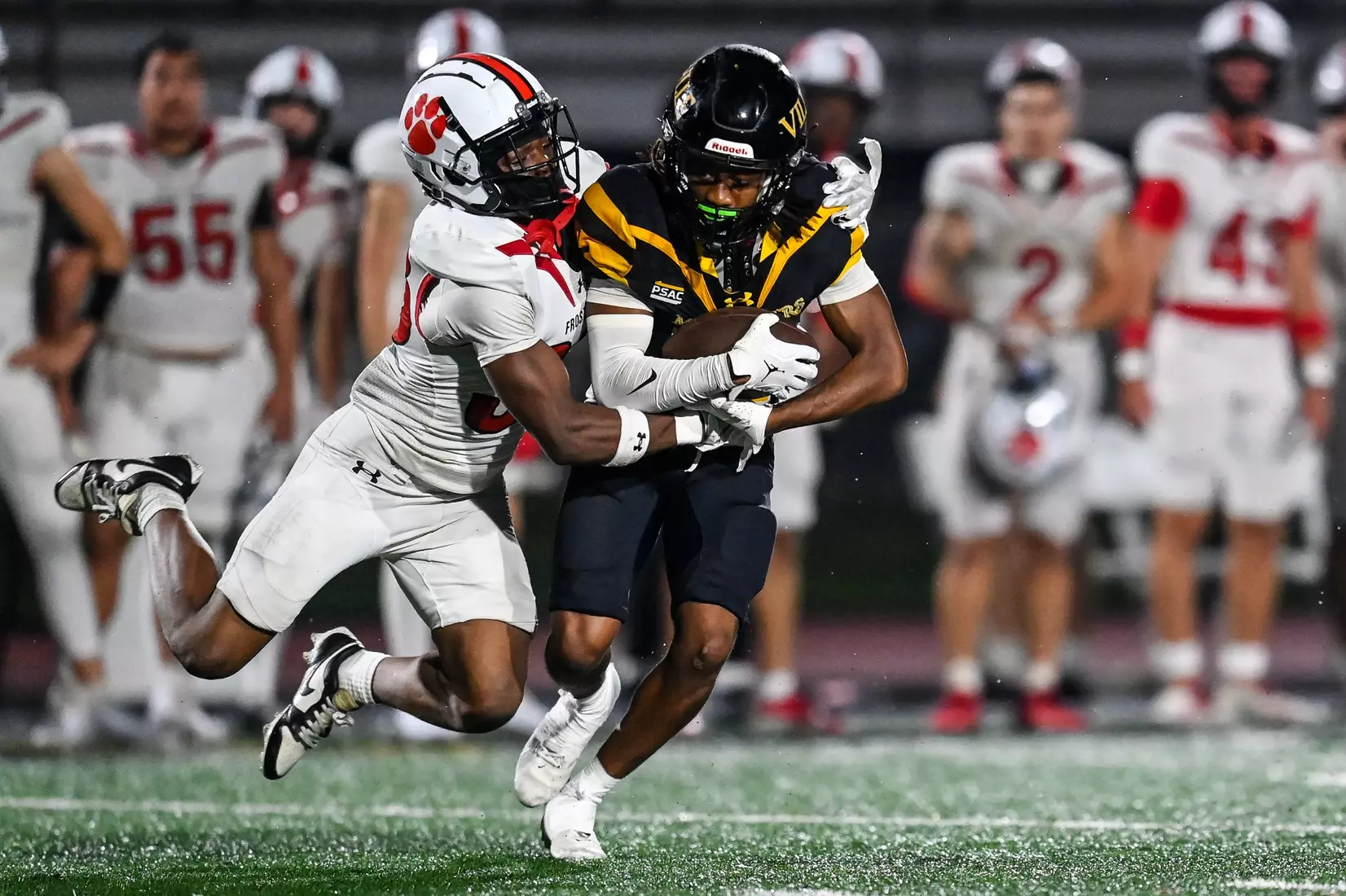 Millersville vs. Frostburg in NCAA Division II football action at Biemesderfer Stadium in Millersville on Thursday, September 4, 2025. Mark Palczewski Photo.