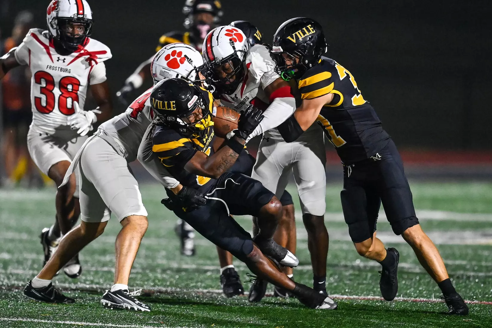 Millersville vs. Frostburg in NCAA Division II football action at Biemesderfer Stadium in Millersville on Thursday, September 4, 2025. Mark Palczewski Photo.