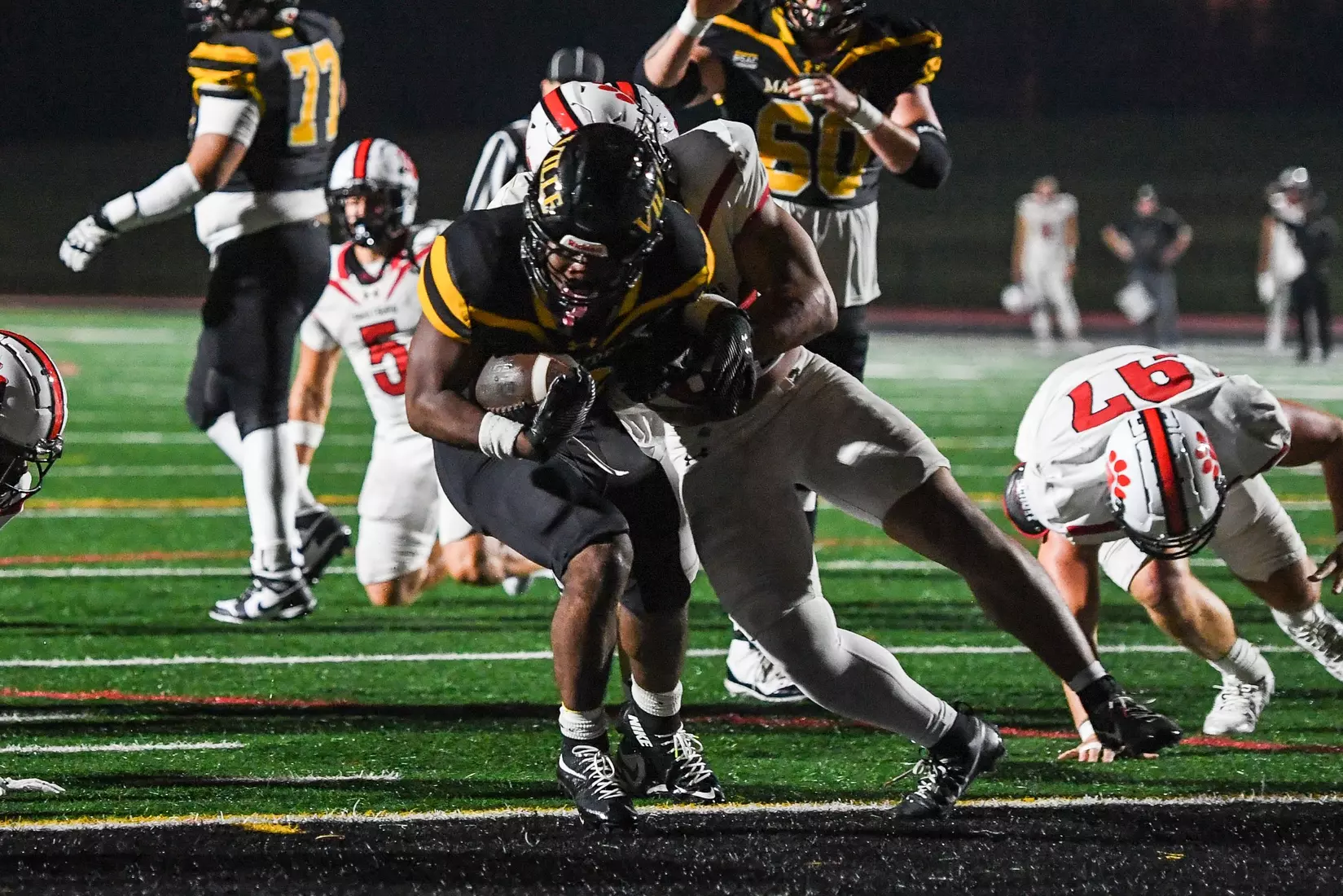 Millersville vs. Frostburg in NCAA Division II football action at Biemesderfer Stadium in Millersville on Thursday, September 4, 2025. Mark Palczewski Photo.