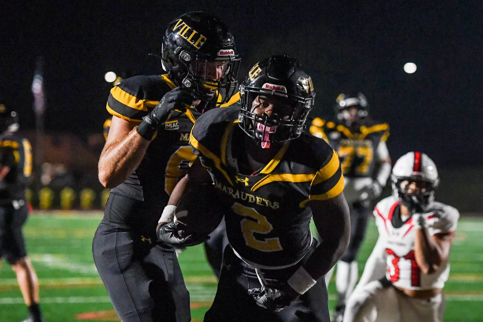 Millersville vs. Frostburg in NCAA Division II football action at Biemesderfer Stadium in Millersville on Thursday, September 4, 2025. Mark Palczewski Photo.