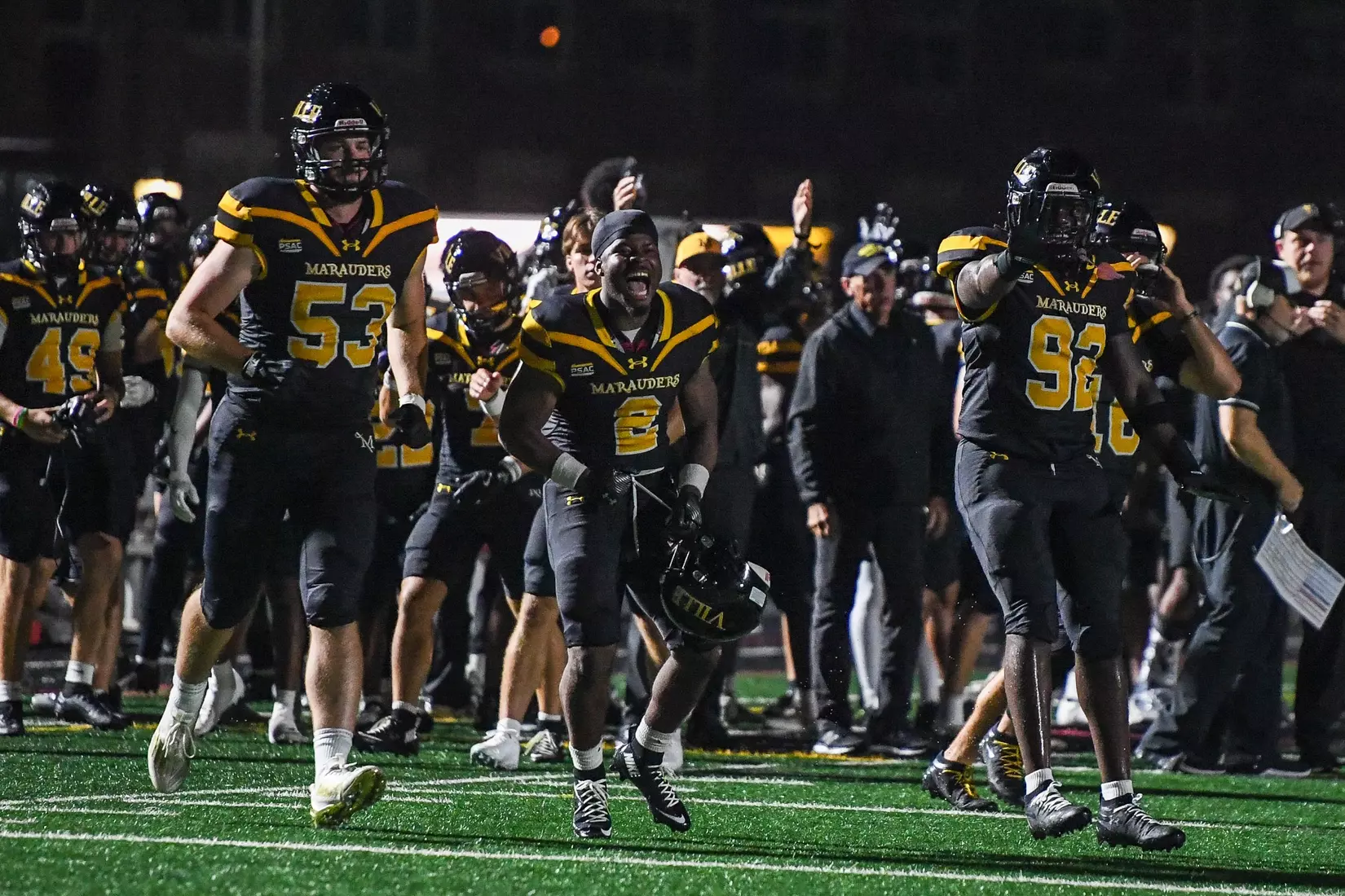 Millersville vs. Frostburg in NCAA Division II football action at Biemesderfer Stadium in Millersville on Thursday, September 4, 2025. Mark Palczewski Photo.