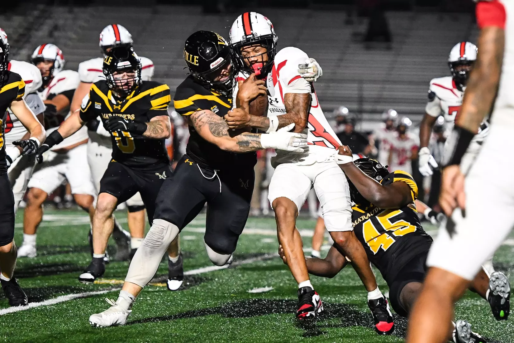 Millersville vs. Frostburg in NCAA Division II football action at Biemesderfer Stadium in Millersville on Thursday, September 4, 2025. Mark Palczewski Photo.