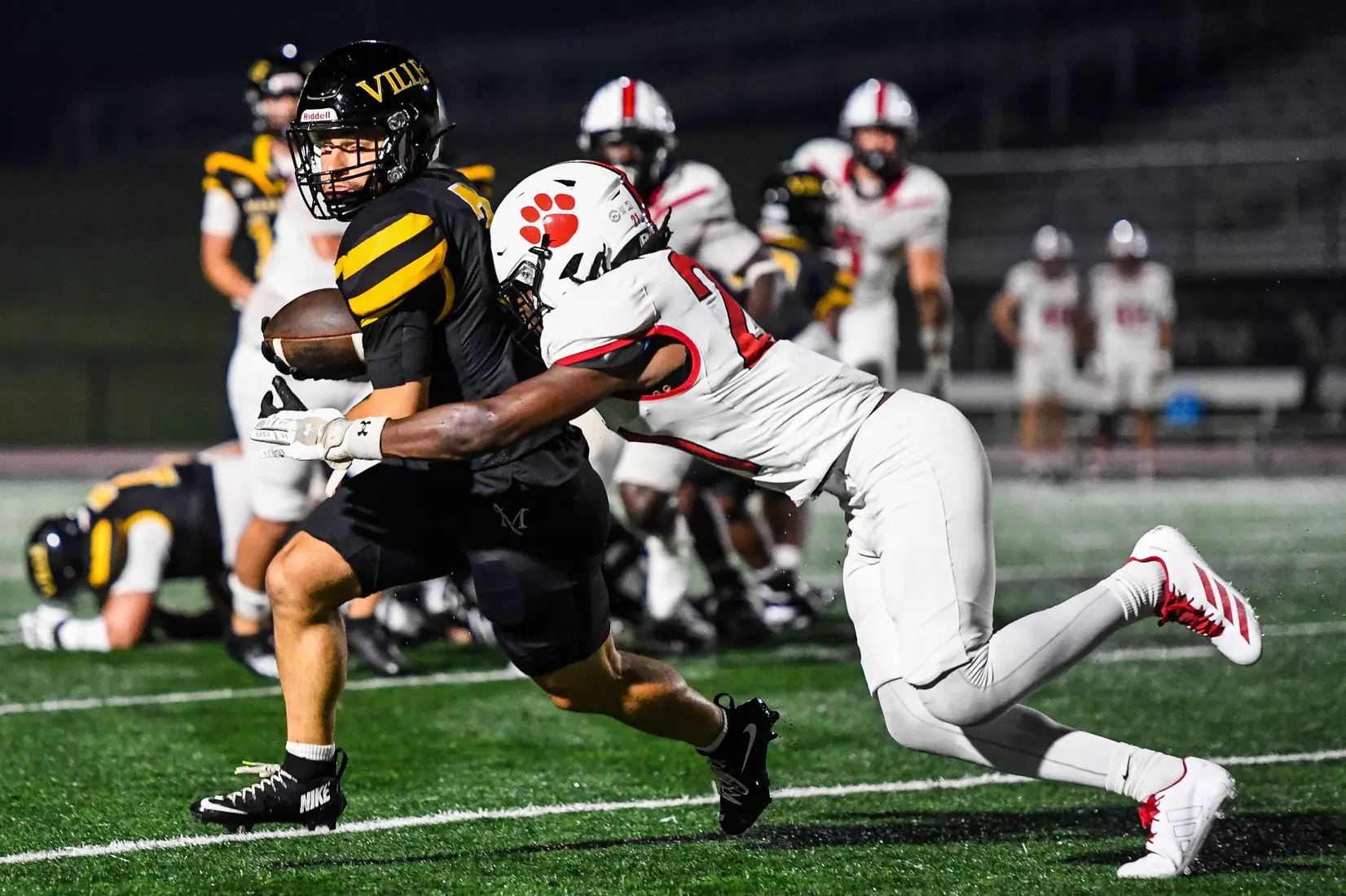 Millersville vs. Frostburg in NCAA Division II football action at Biemesderfer Stadium in Millersville on Thursday, September 4, 2025. Mark Palczewski Photo.
