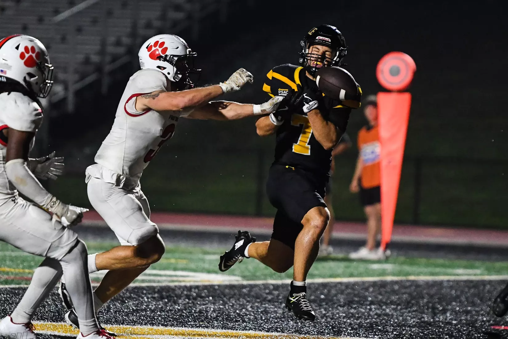 Millersville vs. Frostburg in NCAA Division II football action at Biemesderfer Stadium in Millersville on Thursday, September 4, 2025. Mark Palczewski Photo.
