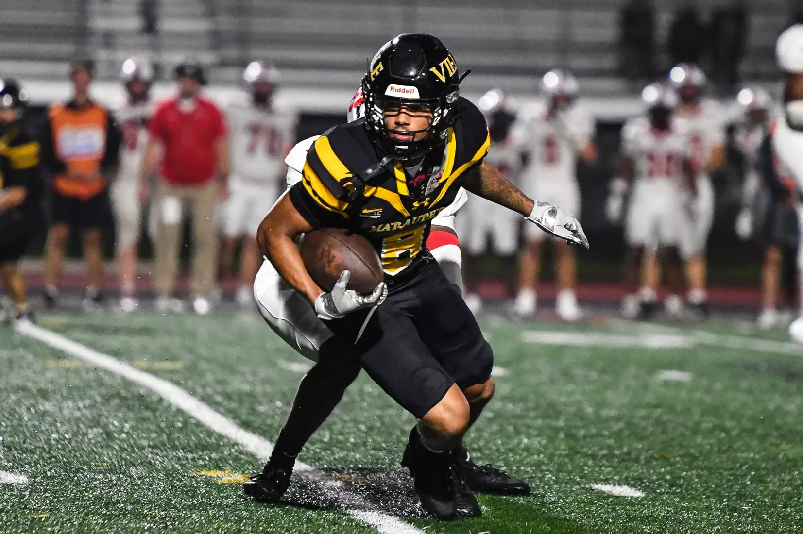 Millersville vs. Frostburg in NCAA Division II football action at Biemesderfer Stadium in Millersville on Thursday, September 4, 2025. Mark Palczewski Photo.