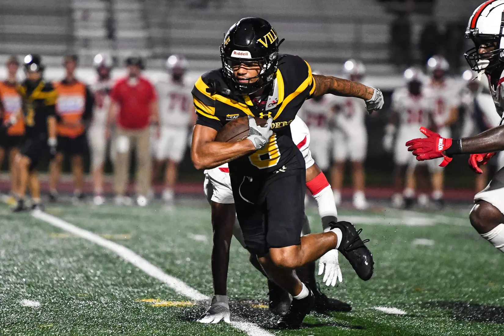 Millersville vs. Frostburg in NCAA Division II football action at Biemesderfer Stadium in Millersville on Thursday, September 4, 2025. Mark Palczewski Photo.