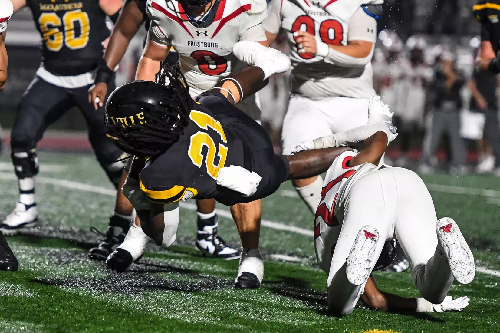Millersville vs. Frostburg in NCAA Division II football action at Biemesderfer Stadium in Millersville on Thursday, September 4, 2025. Mark Palczewski Photo.