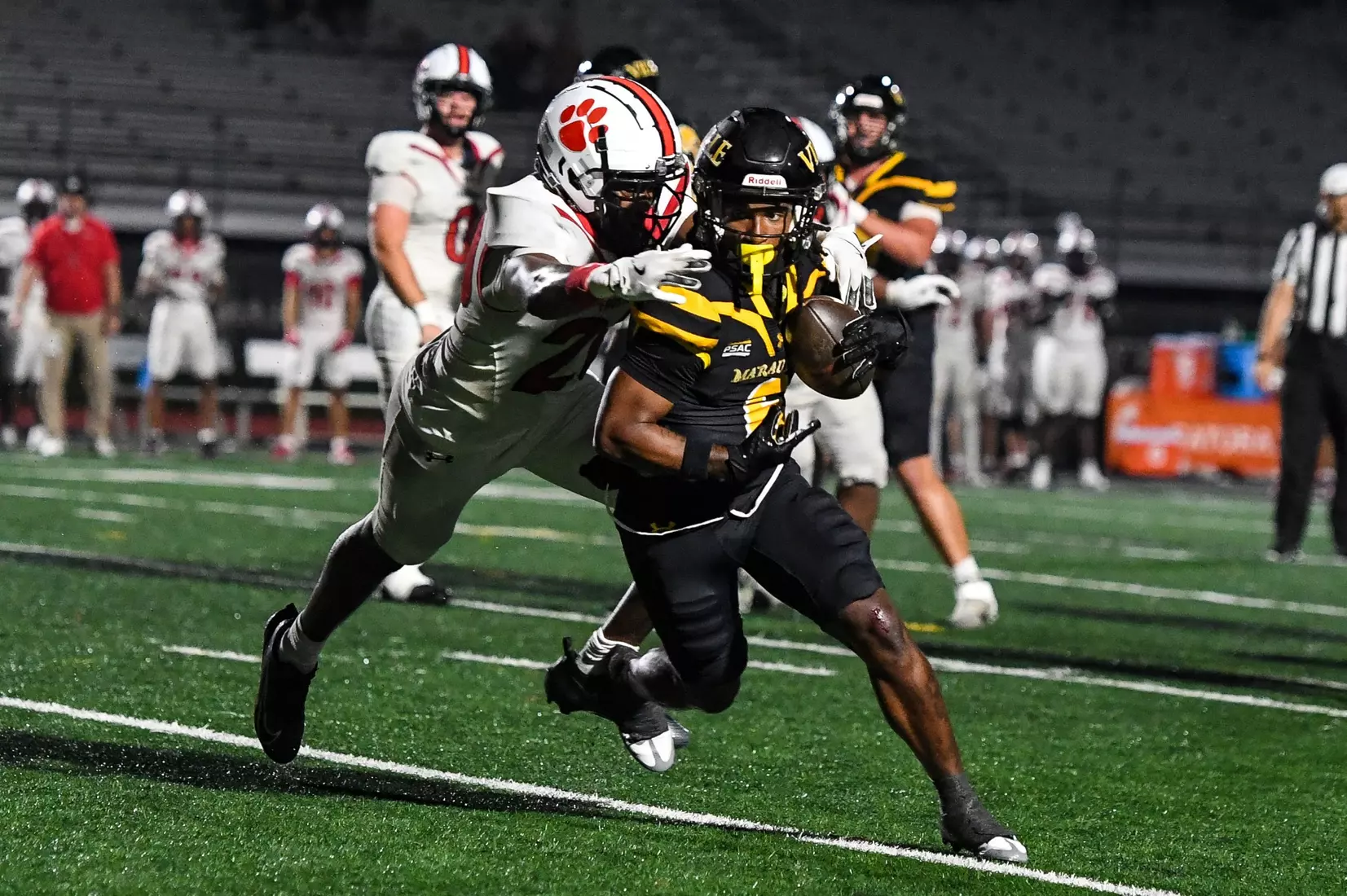Millersville vs. Frostburg in NCAA Division II football action at Biemesderfer Stadium in Millersville on Thursday, September 4, 2025. Mark Palczewski Photo.