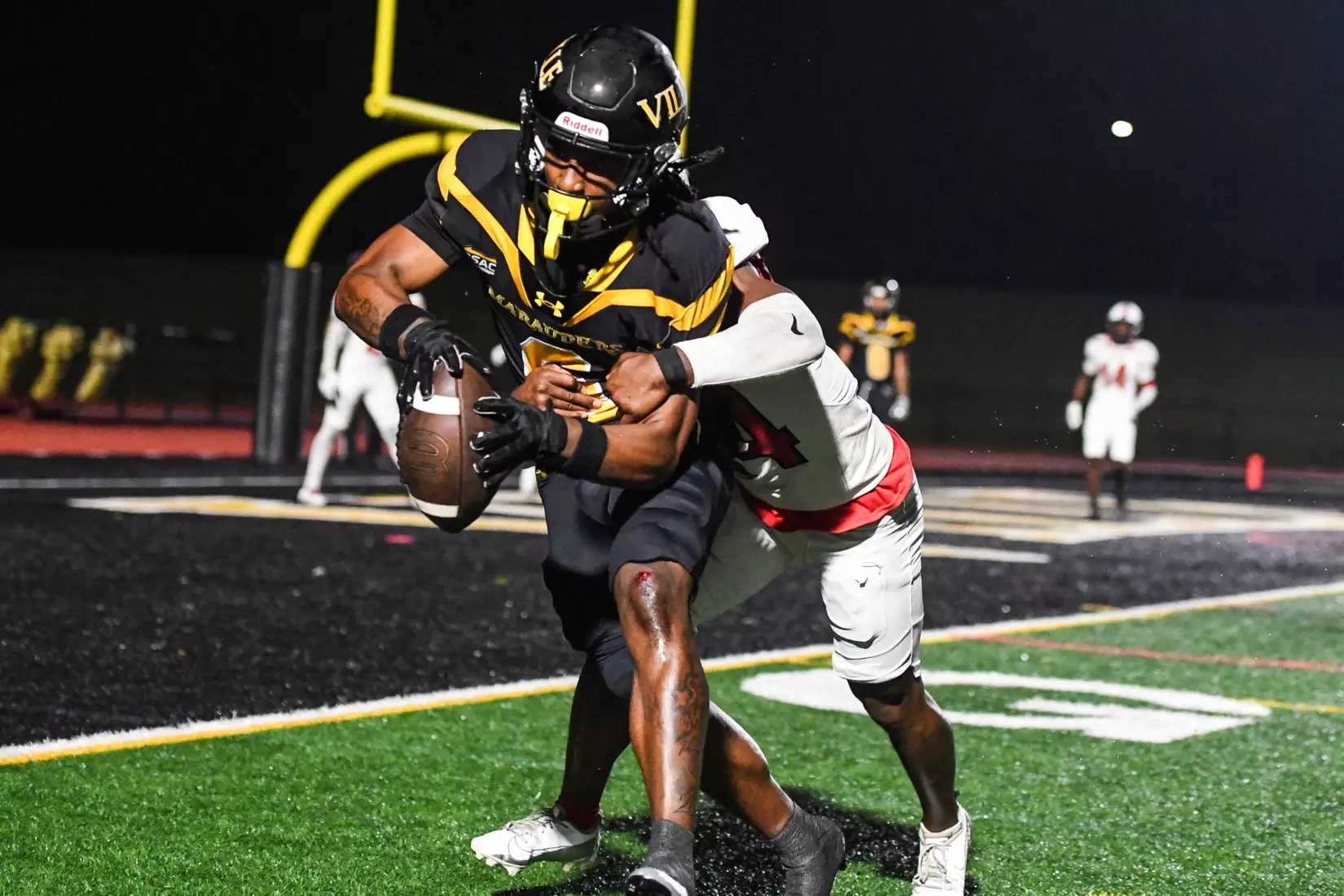 Millersville vs. Frostburg in NCAA Division II football action at Biemesderfer Stadium in Millersville on Thursday, September 4, 2025. Mark Palczewski Photo.